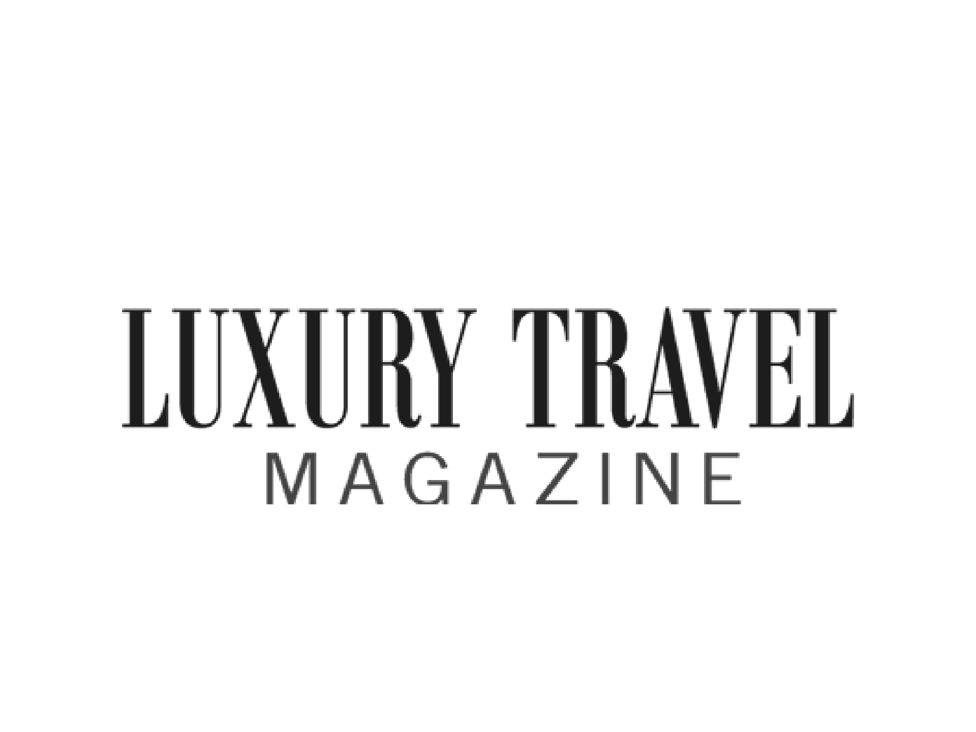 Luxy Travel Magazine logo with a black crown icon above the text 'Luxy Travel Magazine' in black font.
