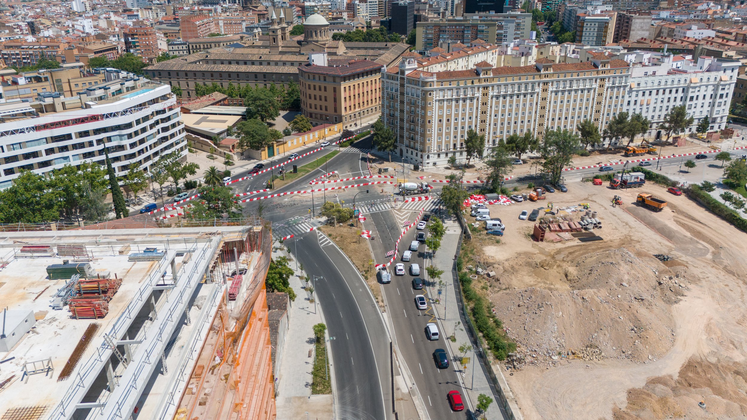 Vista hacia el nuevo Parque del Portillo