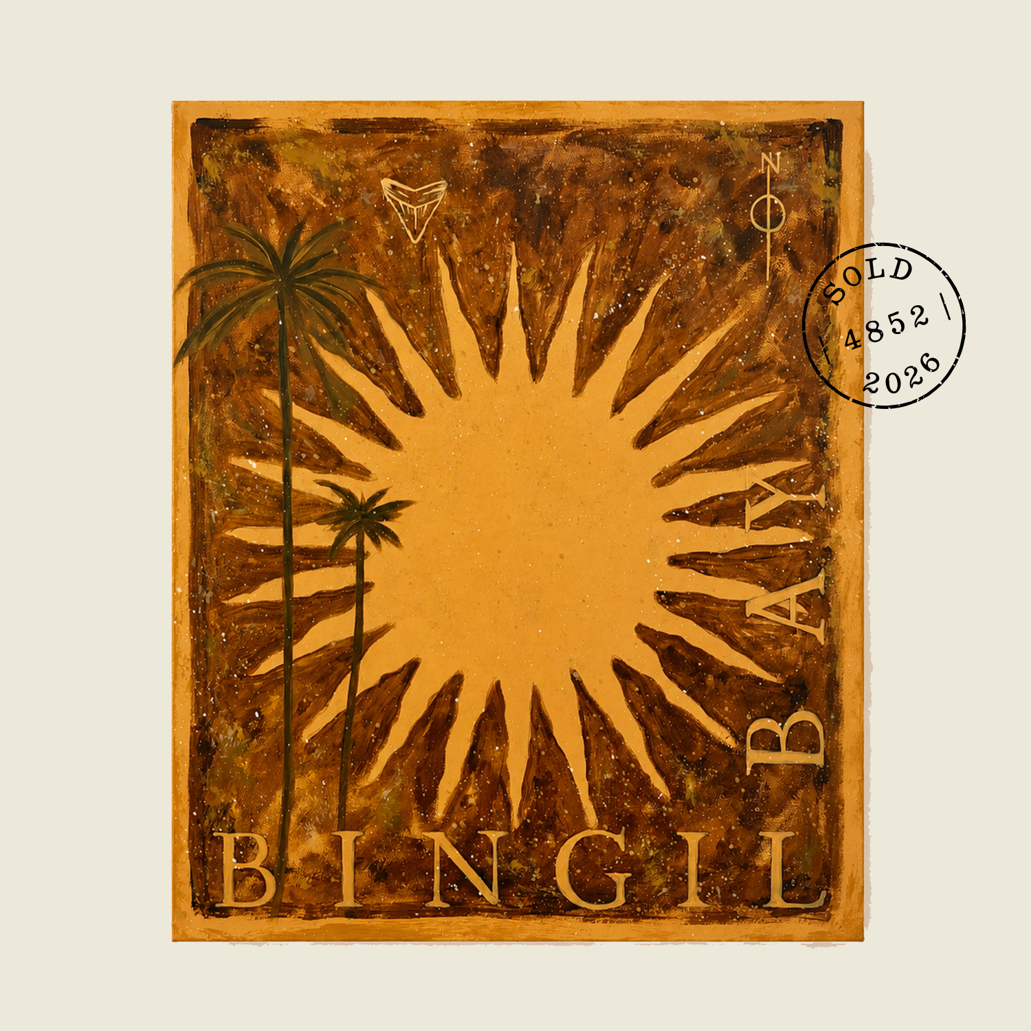 Original Artwork - Between The Palms (SOLD)