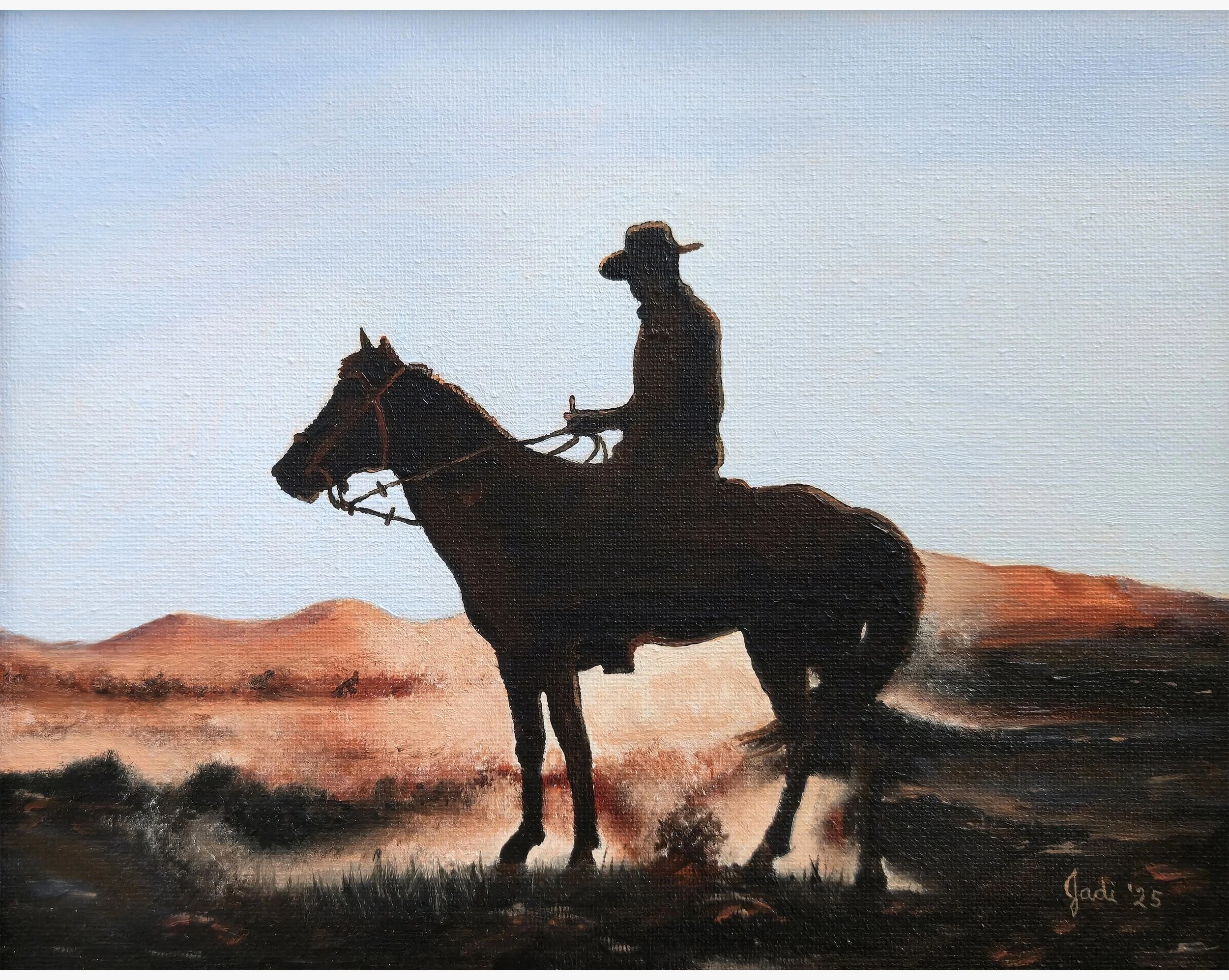 Sunset Cowboy (8x10)