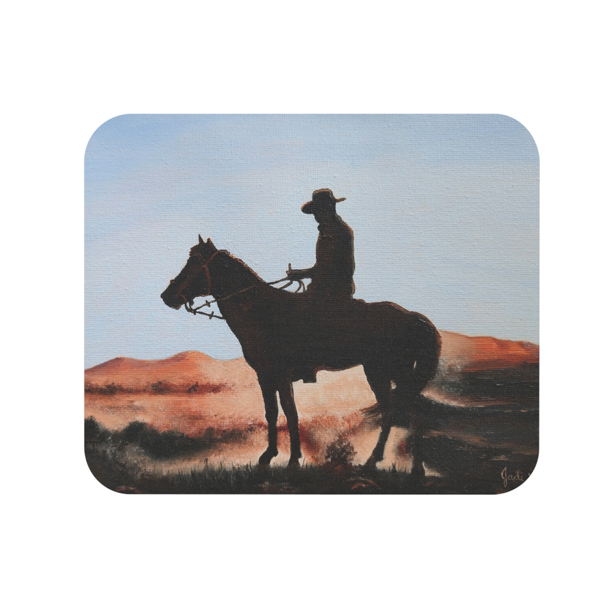 "Sunset Cowboy" Mouse Pad