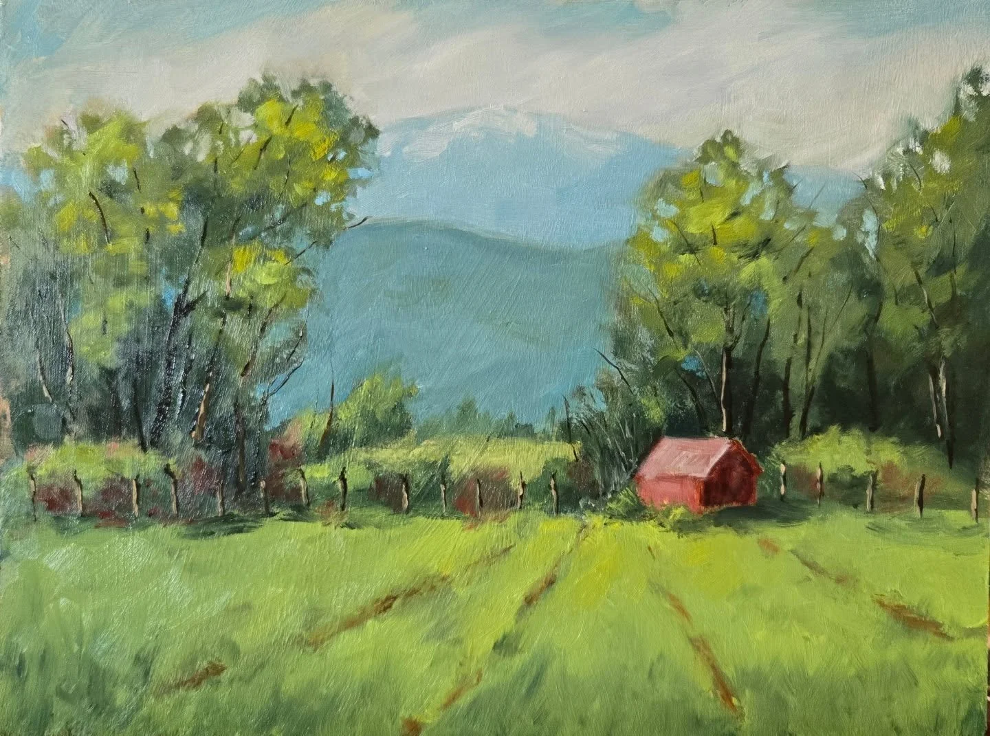 Day 2 of my Plein Air painting workshop. We painted outside and finished in studio. It was a beautiful day. I feel so fortunate to learn from David Dean and Kimbal Warren.

#pleinair #oilpainting #utahartist #landscapepainting