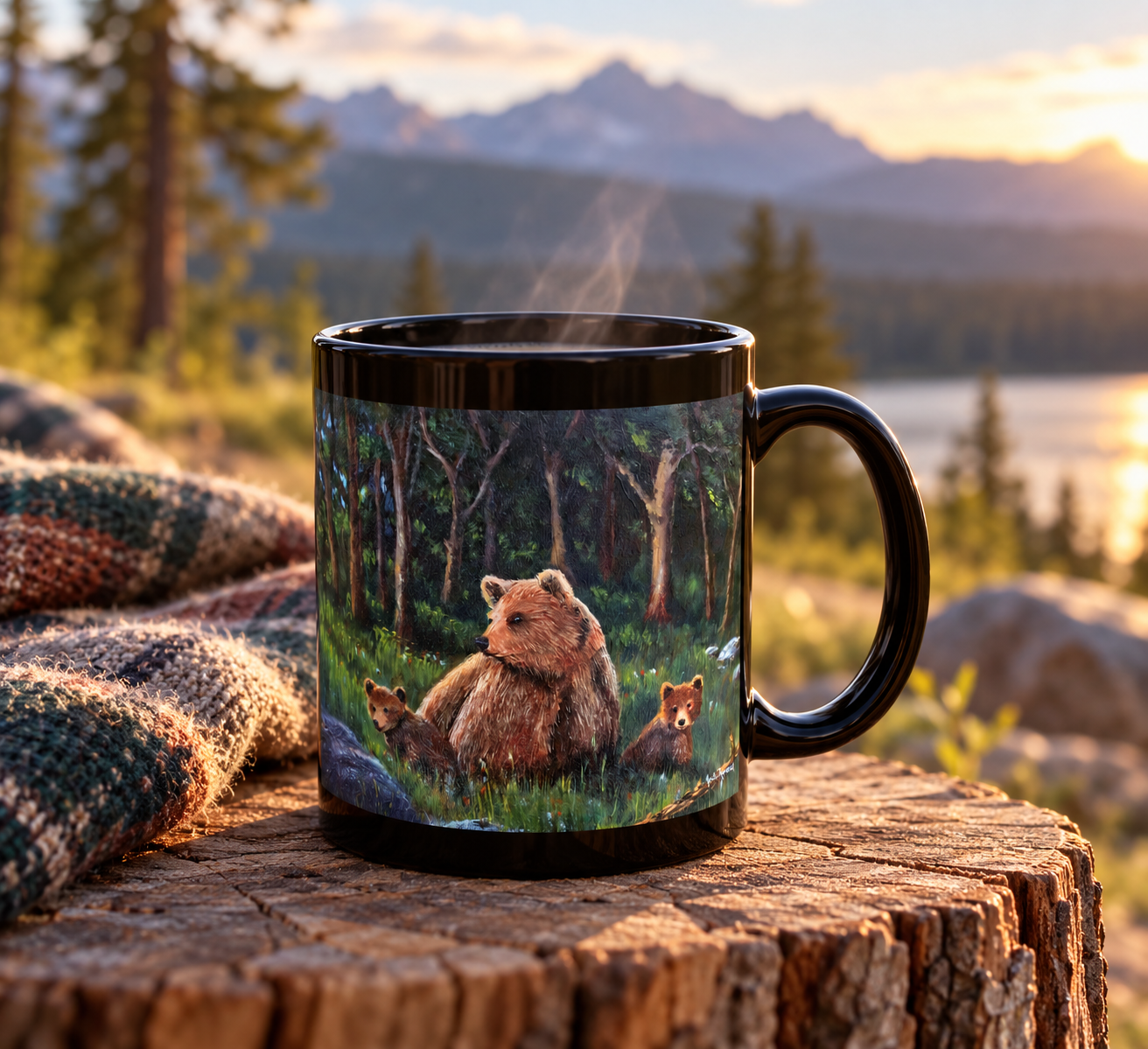 Bear Family Coffee at Golden Hour.png
