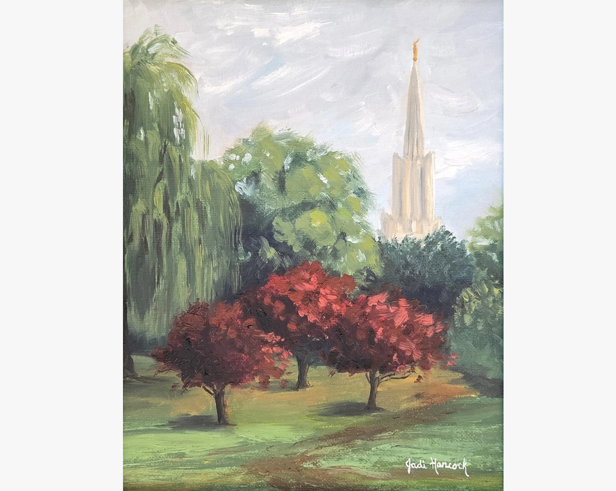 Jordan River Temple from Holt Homestead (8x10)