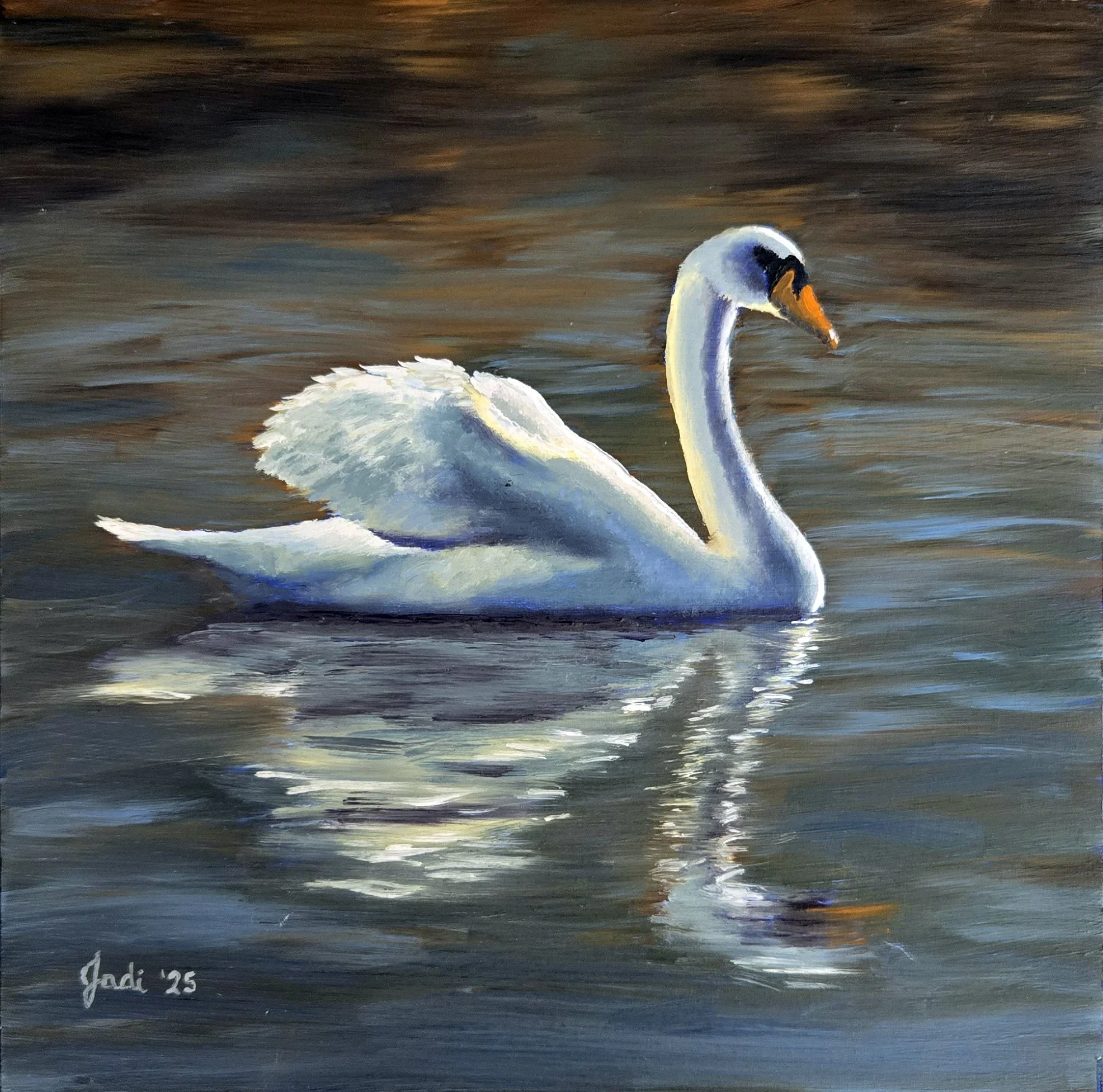 Luminous Swan (8x8)