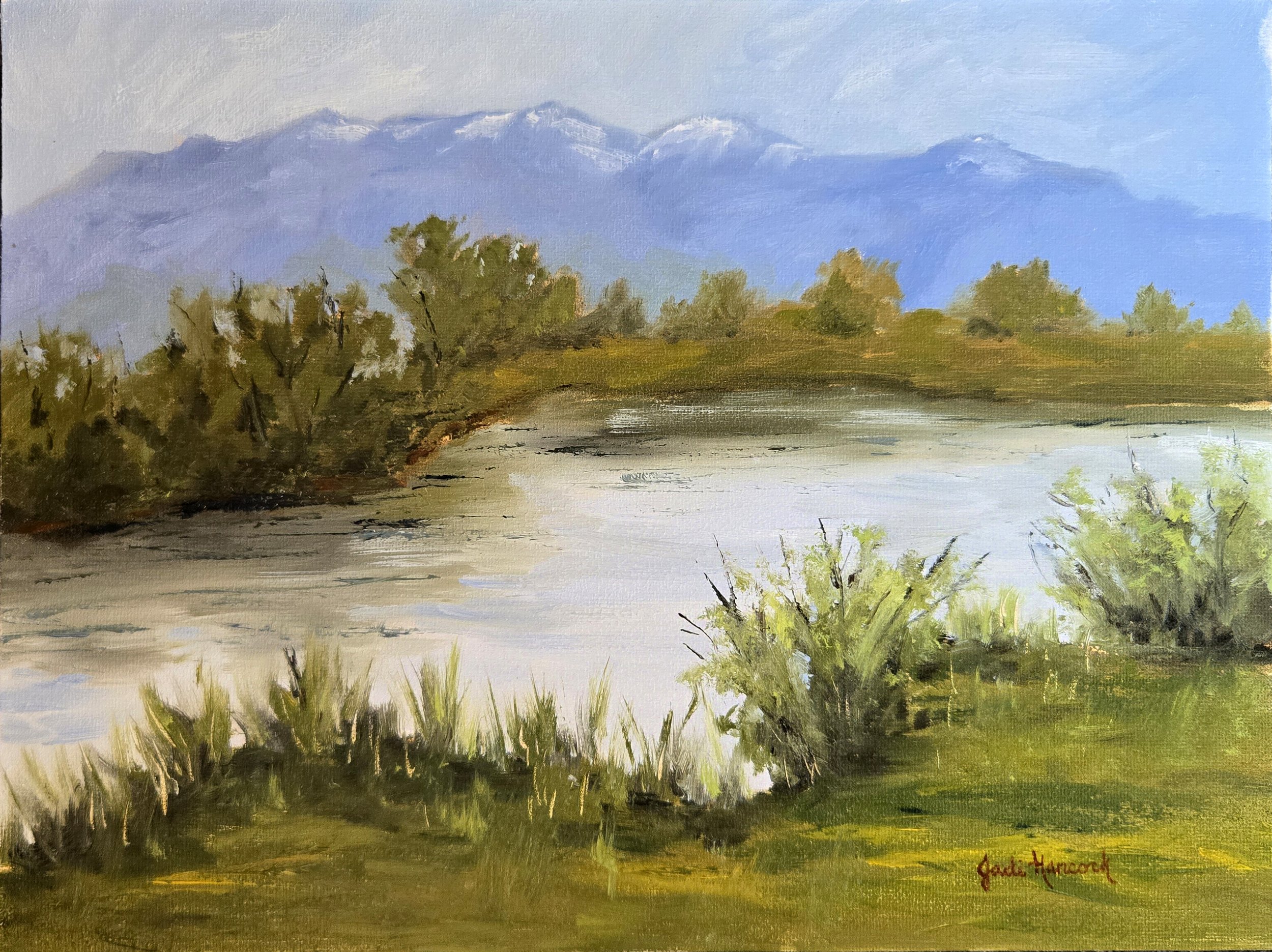 Stansbury Lake Evening (9x12)