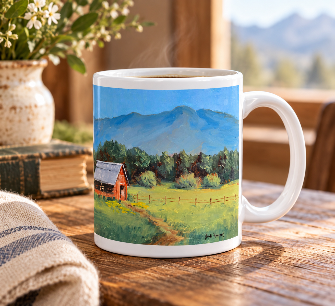 Rustic Countryside Landscape Coffee Mug.png