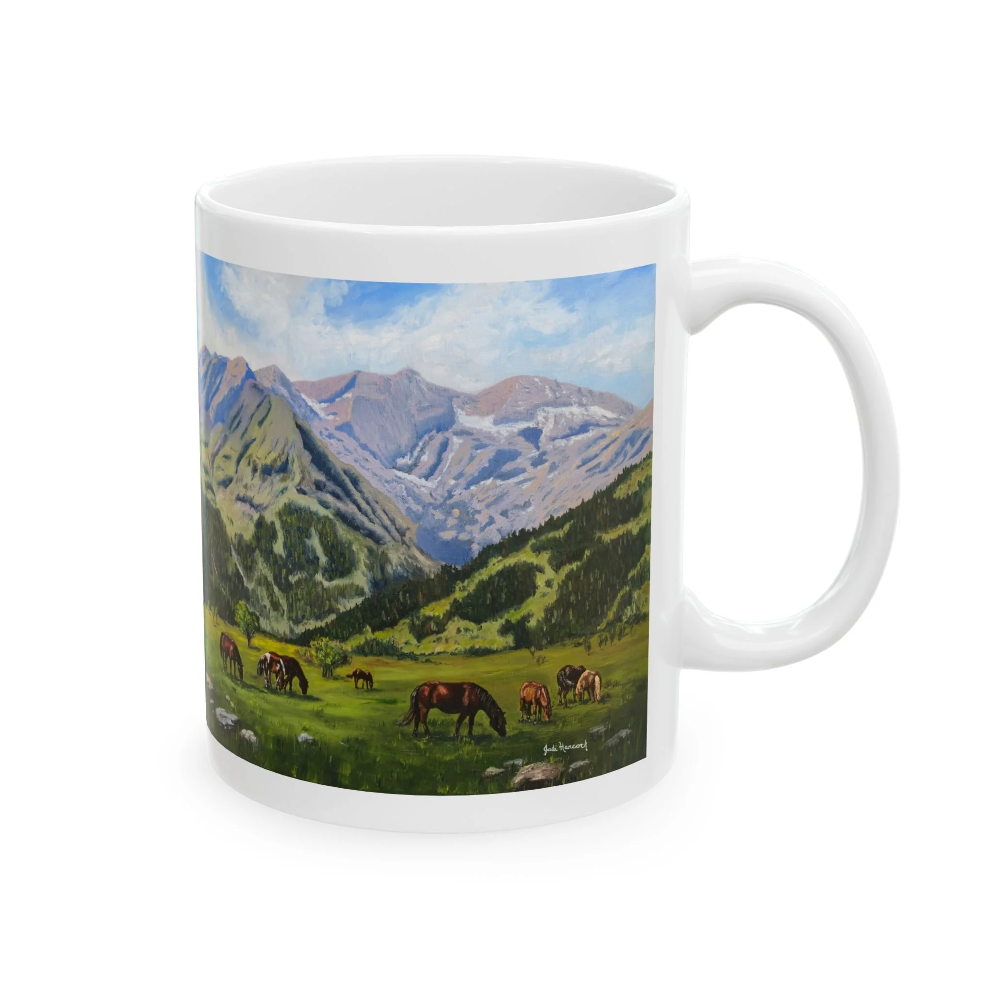 "Beneath the High Country" Mug
