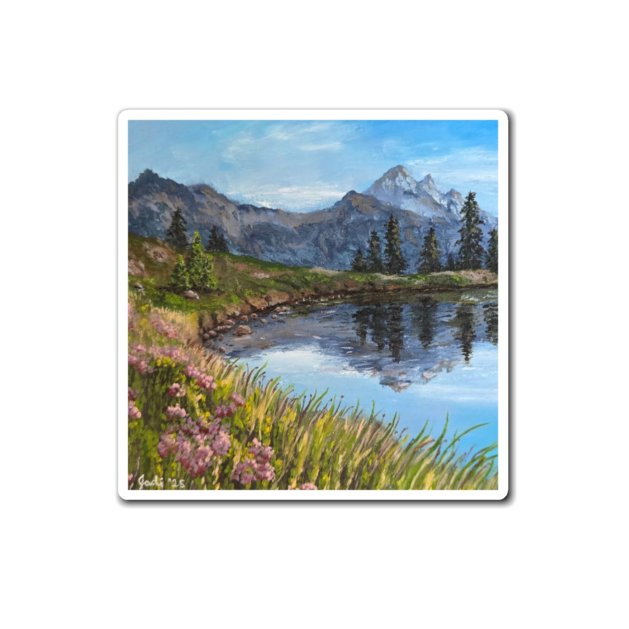 "Mountain Lake" Magnet
