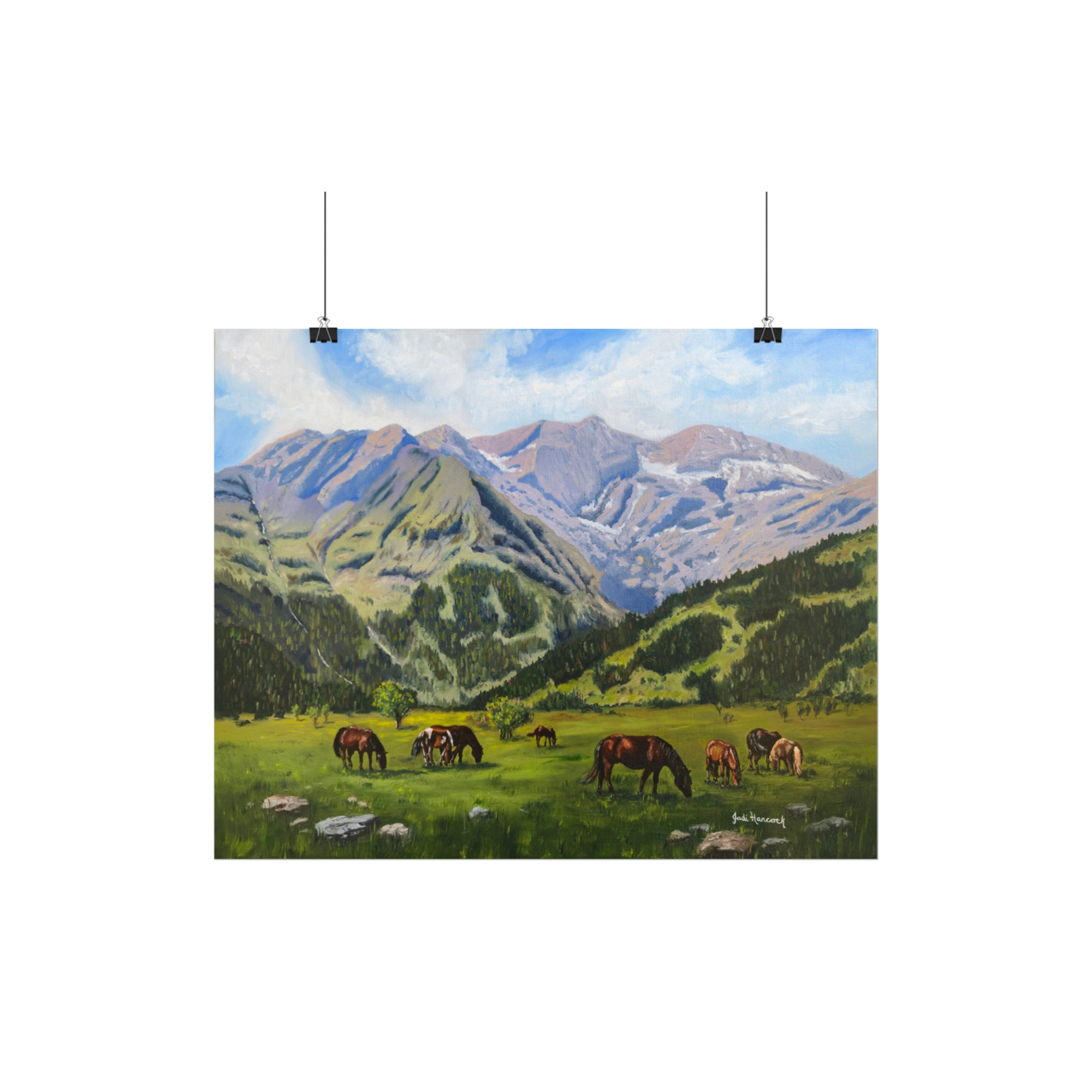 "Beneath the High Country" Paper Print