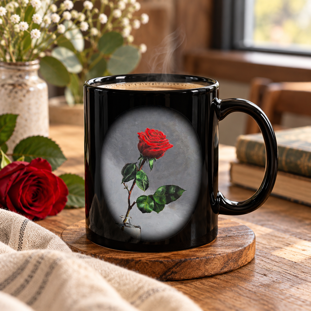Rose-Adorned Latte in a Cozy Nook.png
