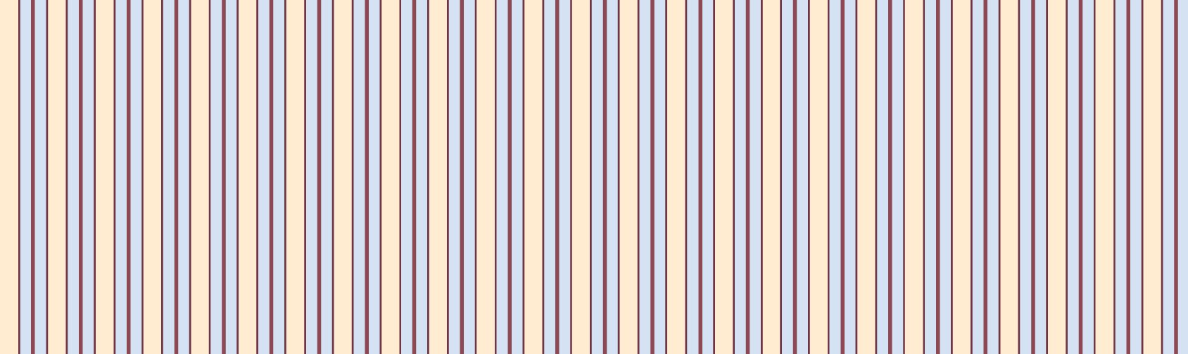 Yasmine Design Co. – Elegant and vintage brand pattern design with burgundy, light blue and cream including vertical lines and creating textures.