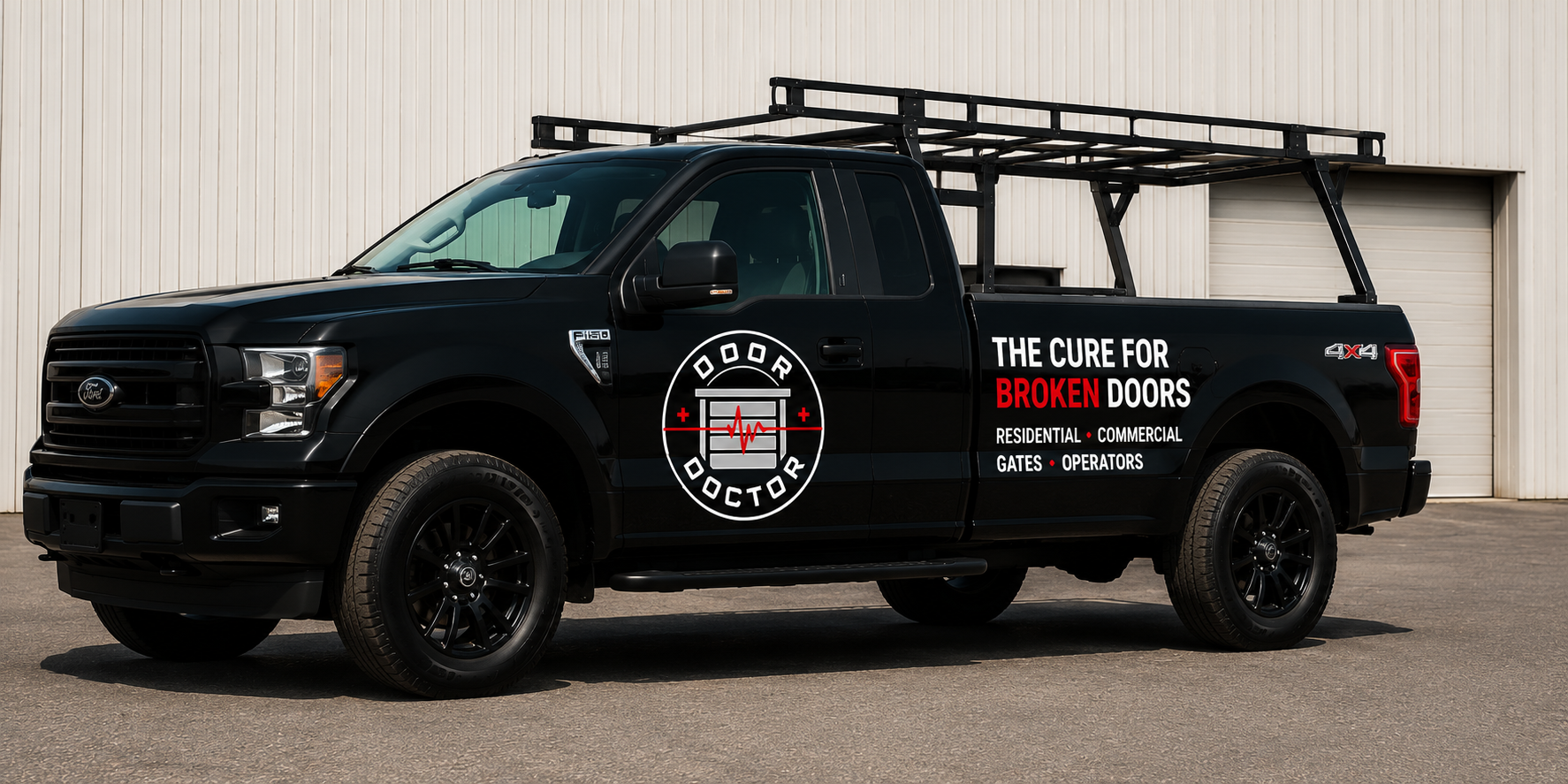 Door Doctor service truck for garage door, gate, and operator repairs