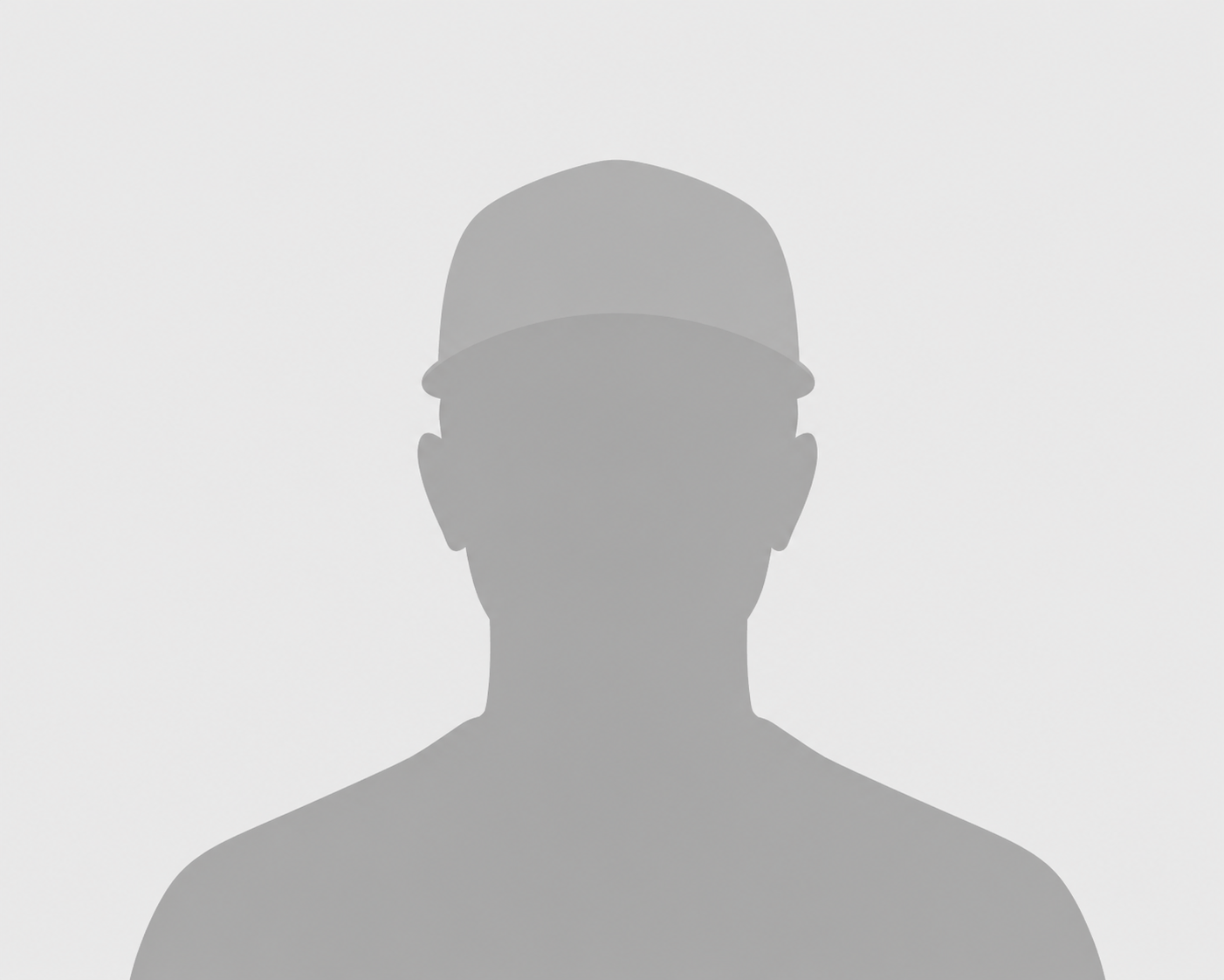 Silhouette of a person wearing a baseball cap, facing forward against a plain background.