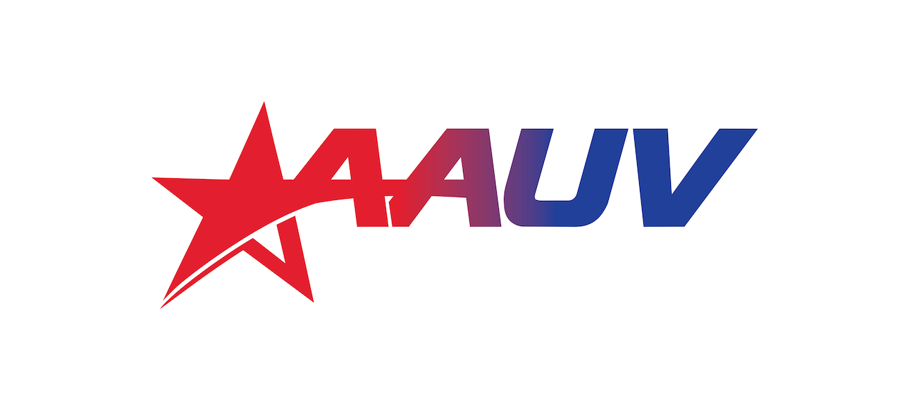 Logo with a red star and the stylized text 'MAVUV' in red, purple, and blue colors.