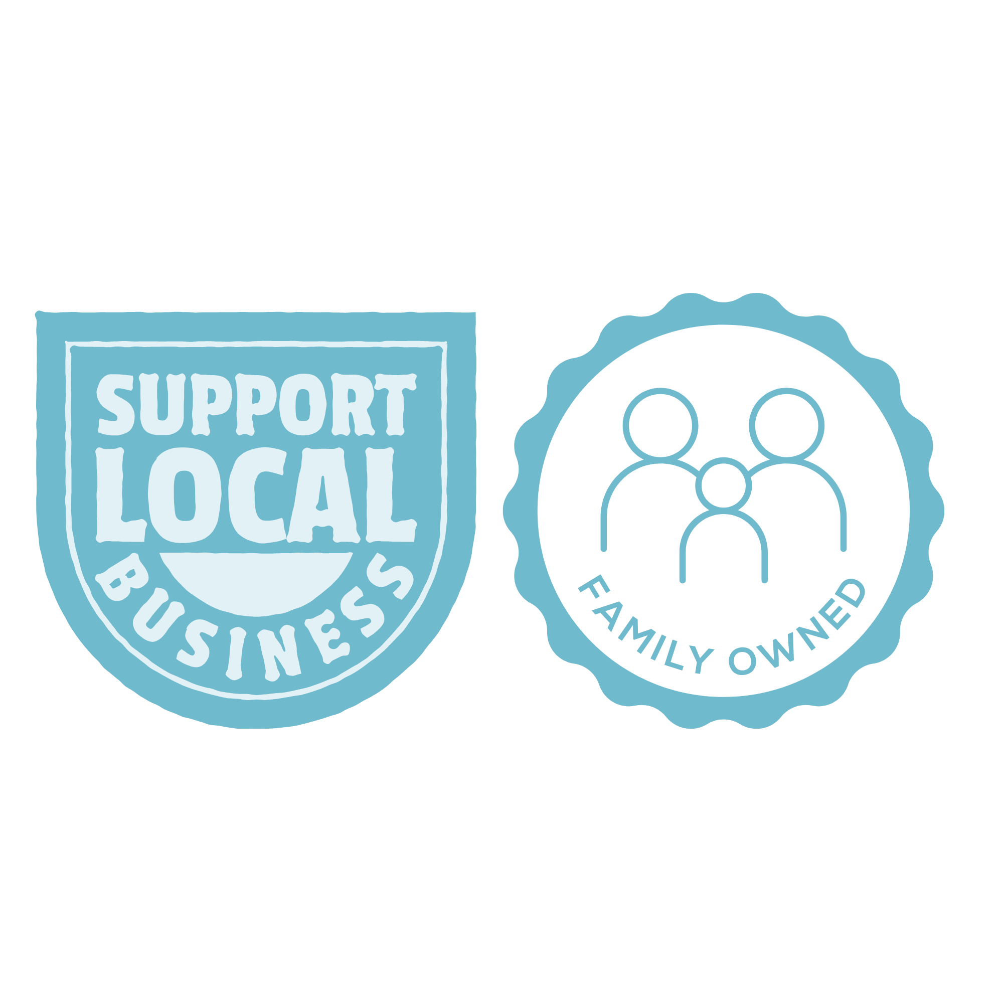 "Support local businesses" badge next to a badge that states, "Family Owned." Patient Care Advocacy. Florida. Healthcare Navigation Services. Insurance Navigation Services.