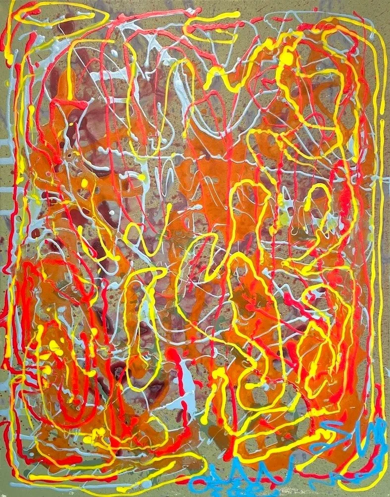 bye bye rock n roll (sold),  
2024, [60 x 75cm]
