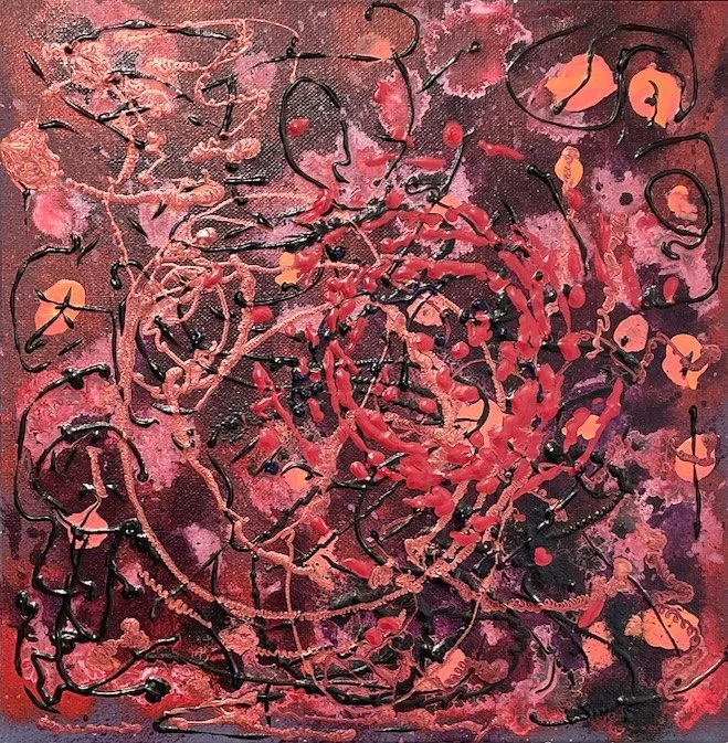 bad blood (sold), 2024. [30.5 x 30.5cm]