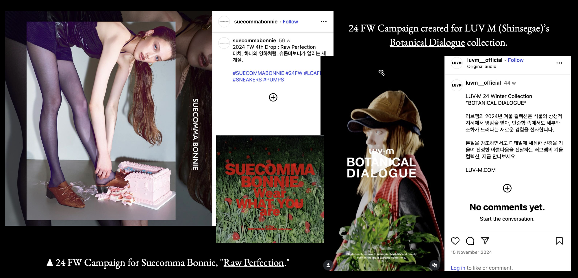 Brand campaigns participated as part of Model Directors (photo is featuring: Suecomma Bonnie, Luv M Shinsegae). 
