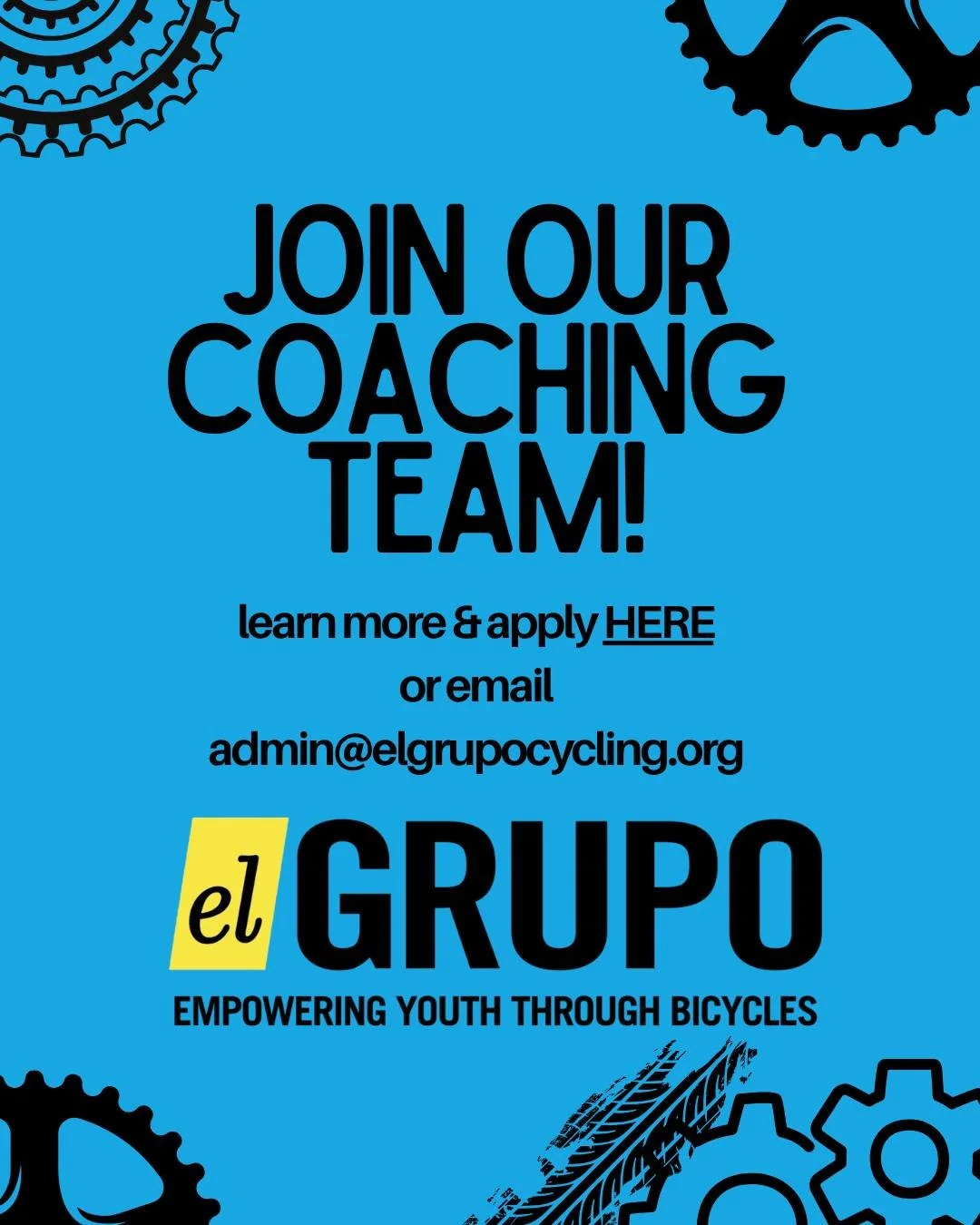 🚴&zwj;♂️ **WE&rsquo;RE LOOKING FOR CYCLING COACHES! (PAID &amp; VOLUNTEER)** 🚴&zwj;♀️

Do you love riding bikes? Do you love working with kids? Want to help the next generation discover the pure joy of two-wheel adventures? We want you on our team!