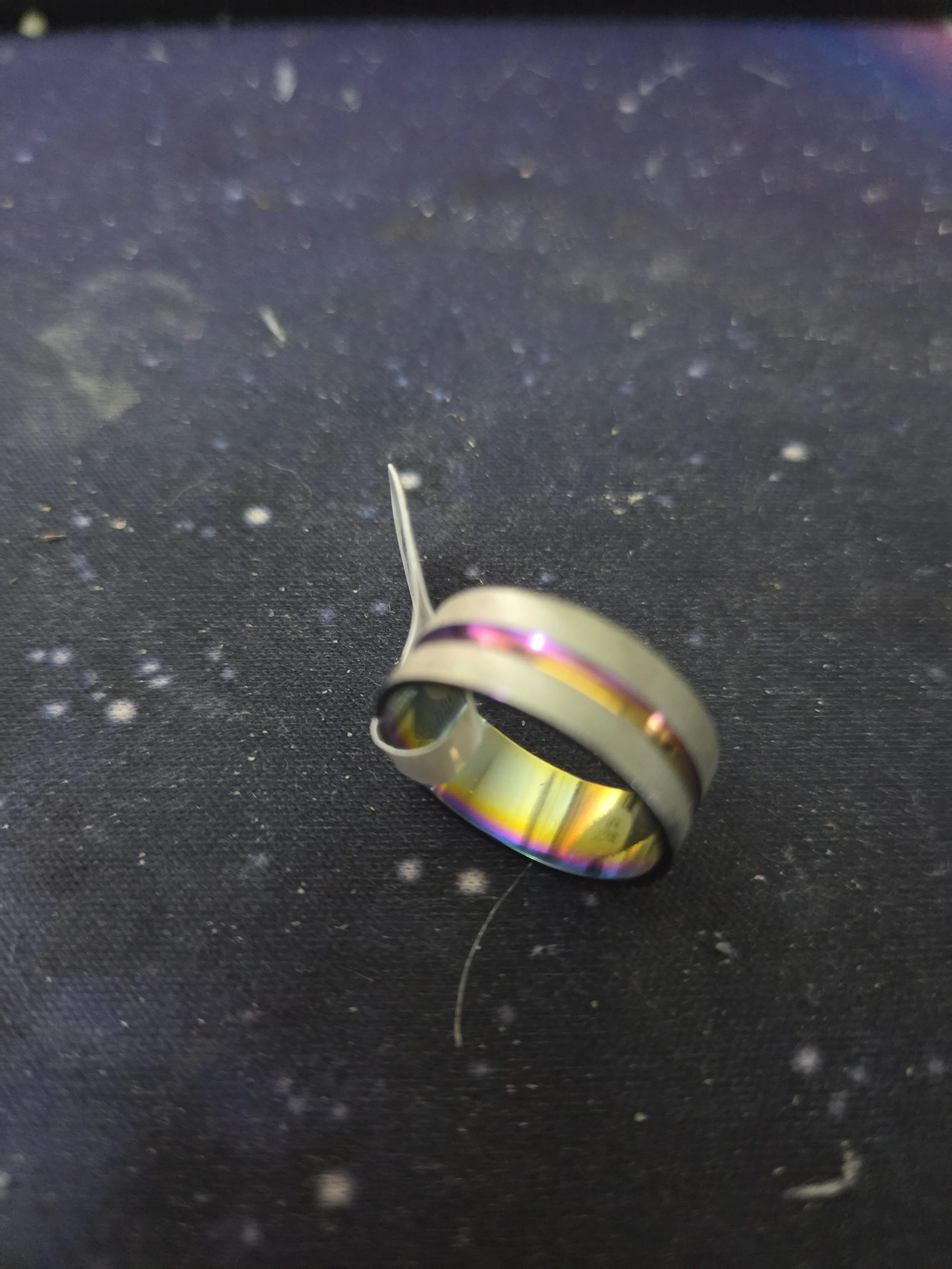 Multicolor Groove Stainless Steel Band weight 0.02