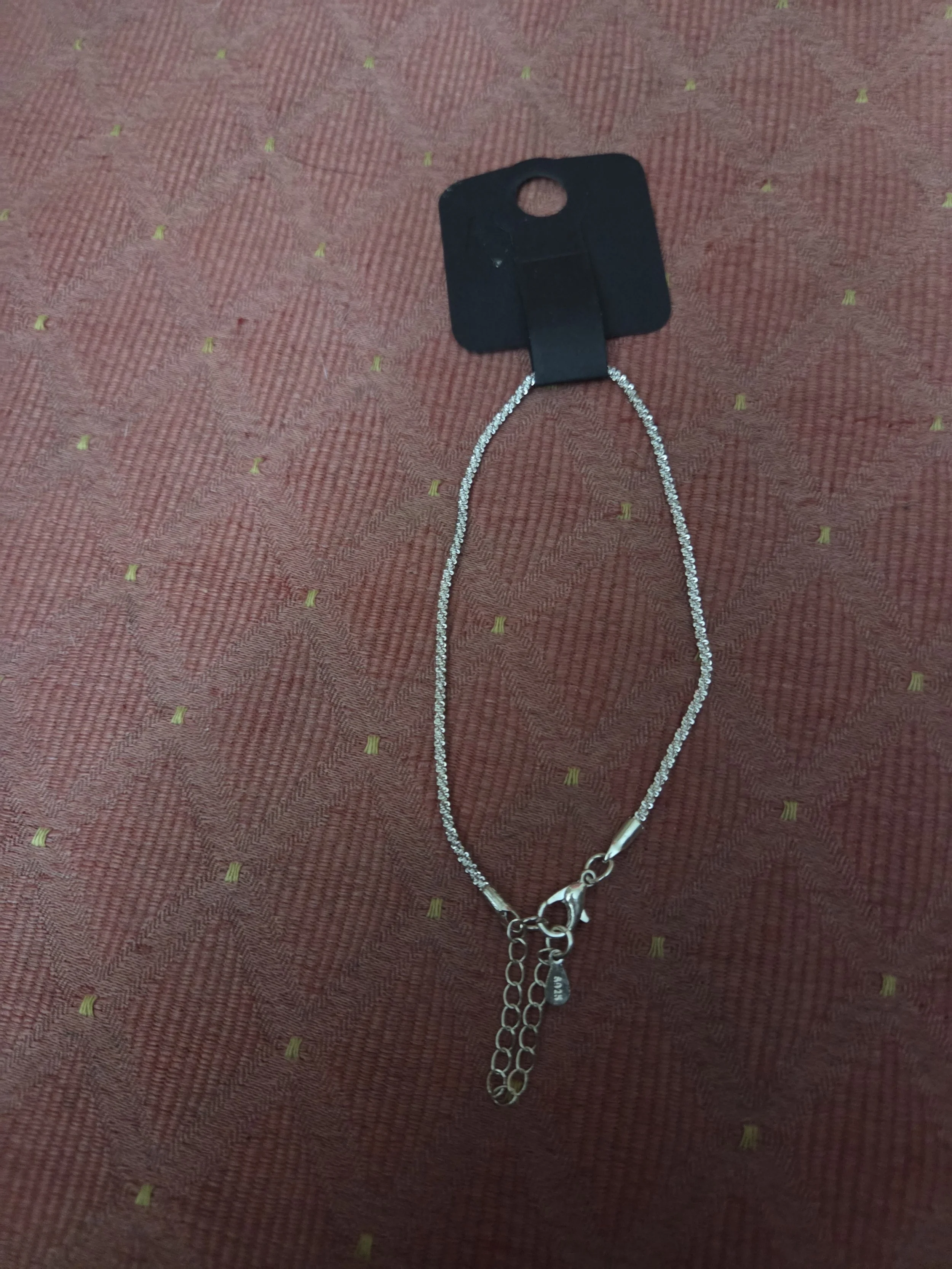 Exquisite Silver plate Rope Chain Bracelet 0.05 kg