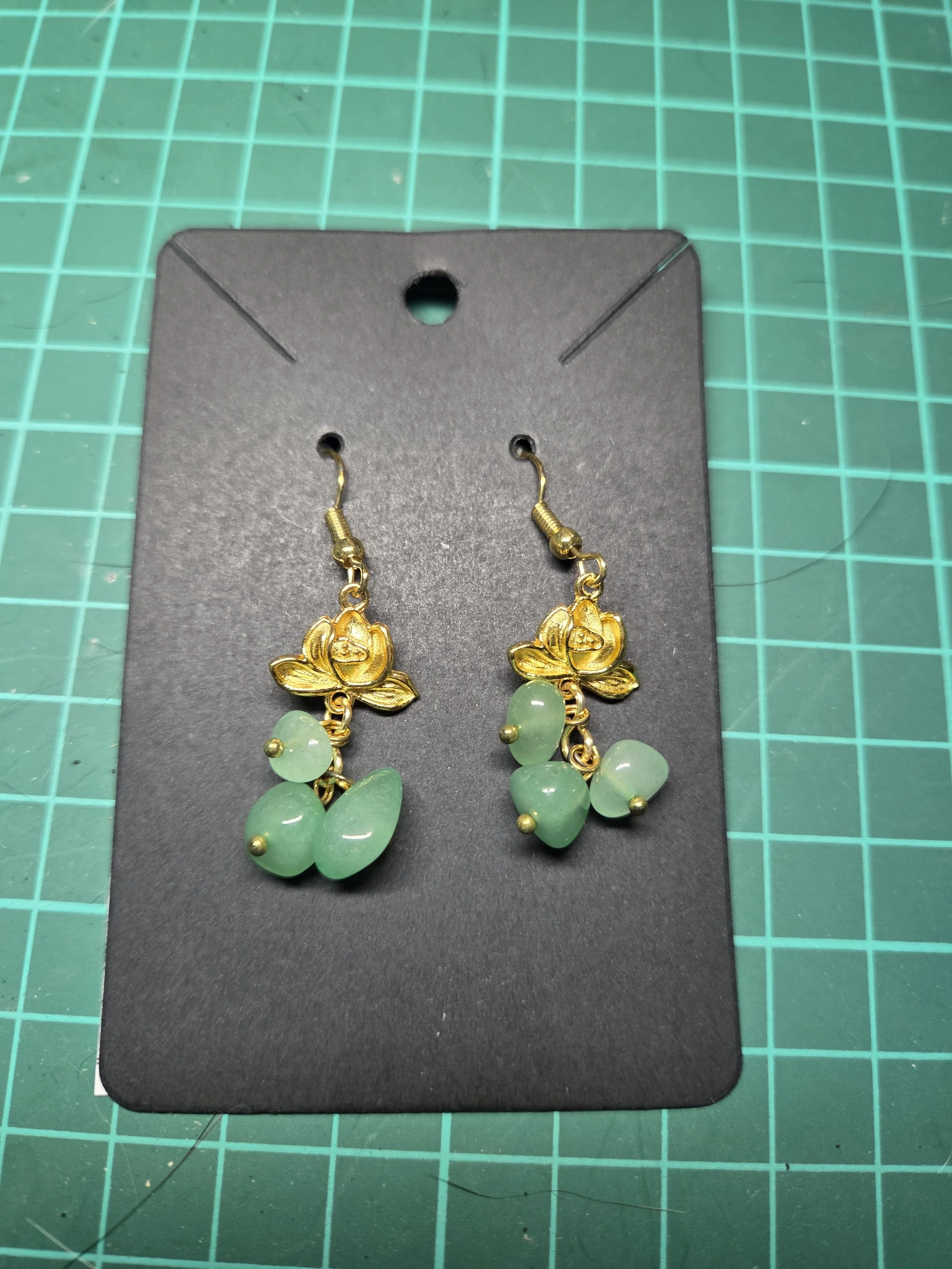 ear rings Green Aventurine