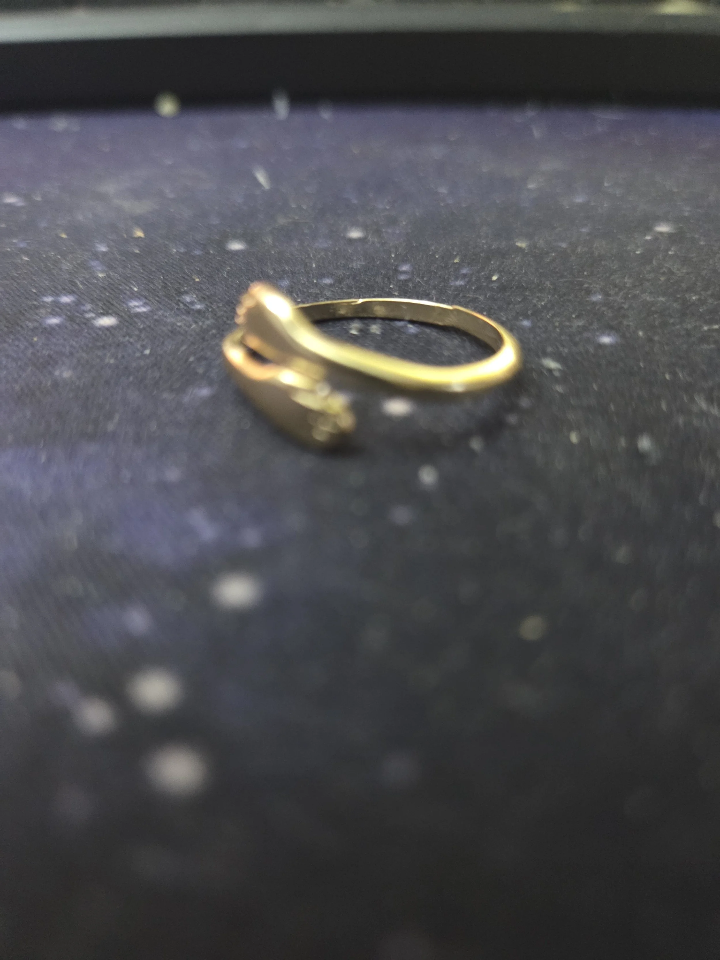 Timeless Gold coloured Wrap Ring weight 0.02