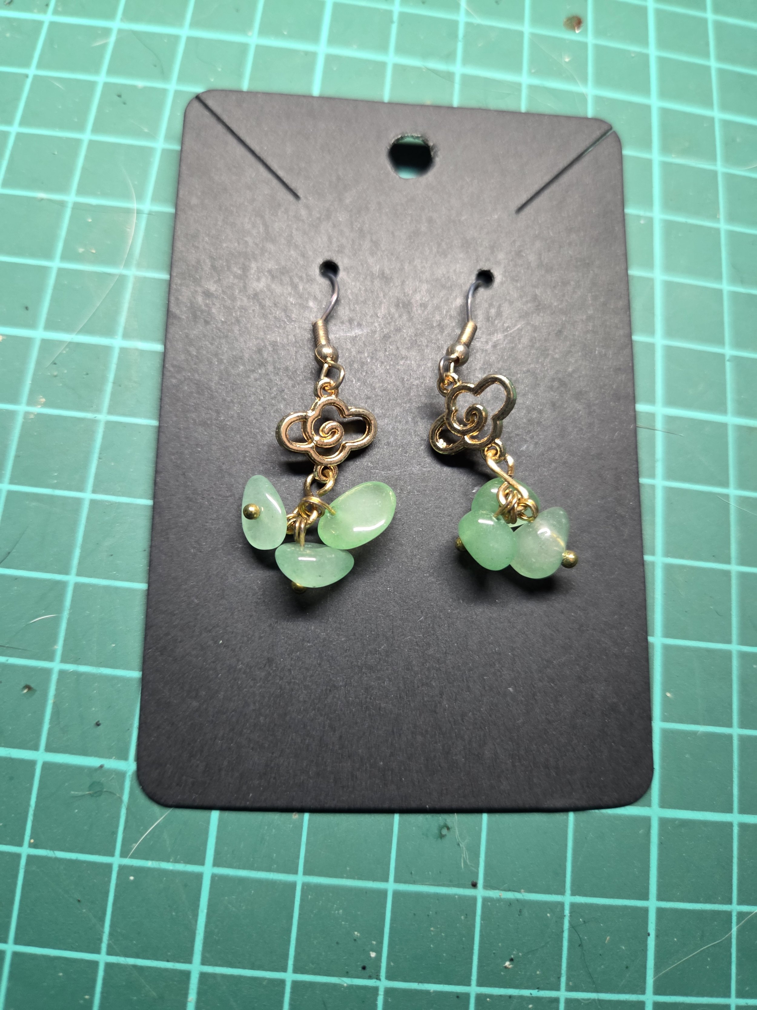 ear rings Green Aventurine