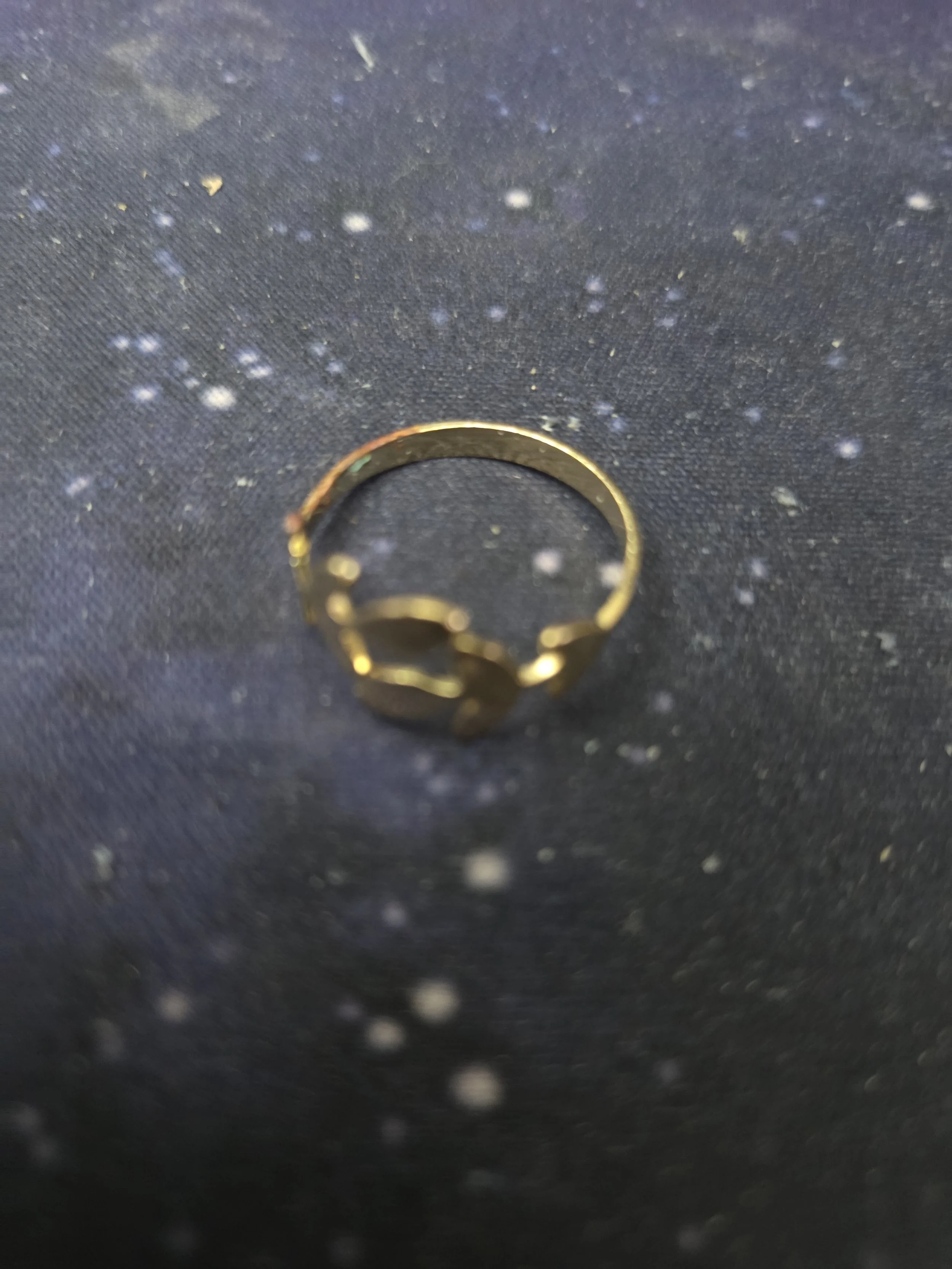 Exquisite Gold coloured Ring weight 0.02