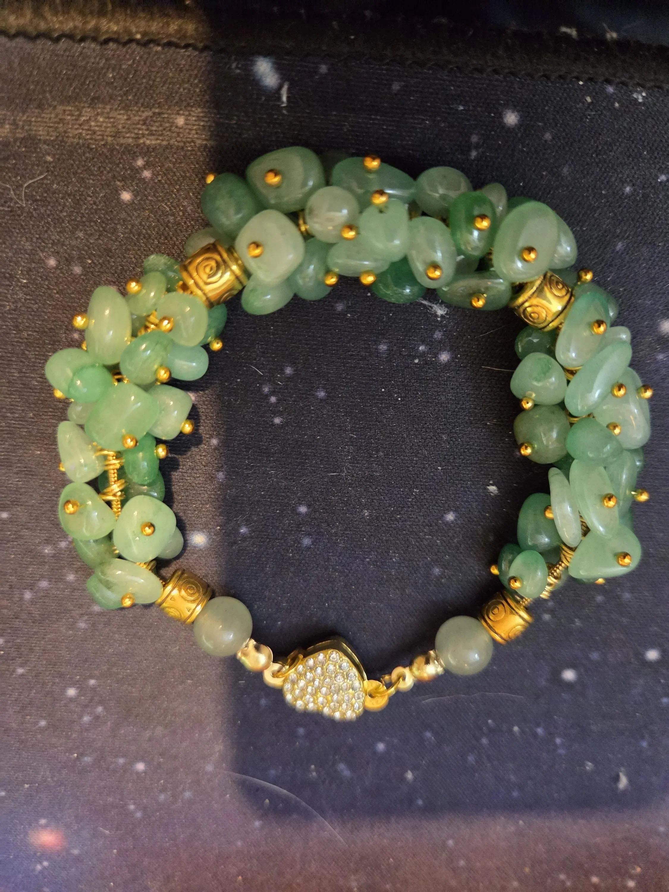 Bracelet made from Healing Gems semi-precious gems (Aventurine) 0.05kg