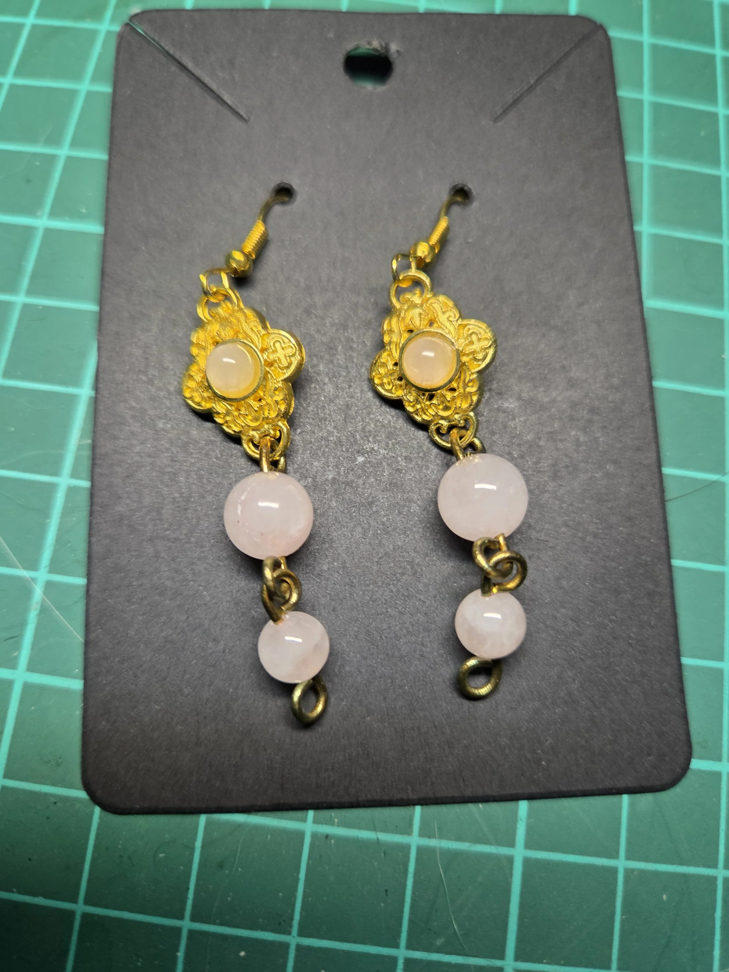 ear rings Rose Quartz
