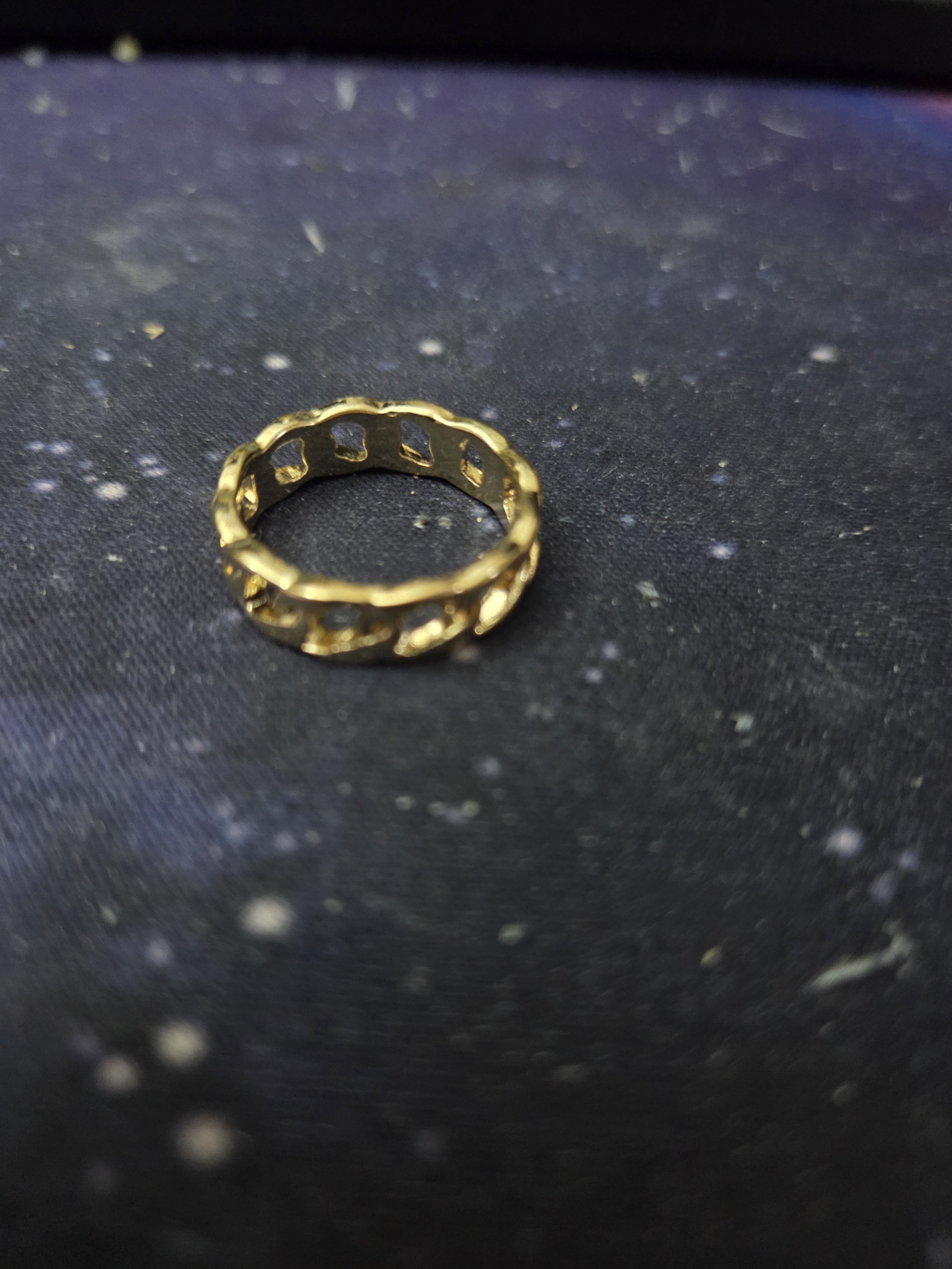 Timeless Elegance Gold coloured Ring weight 0.02