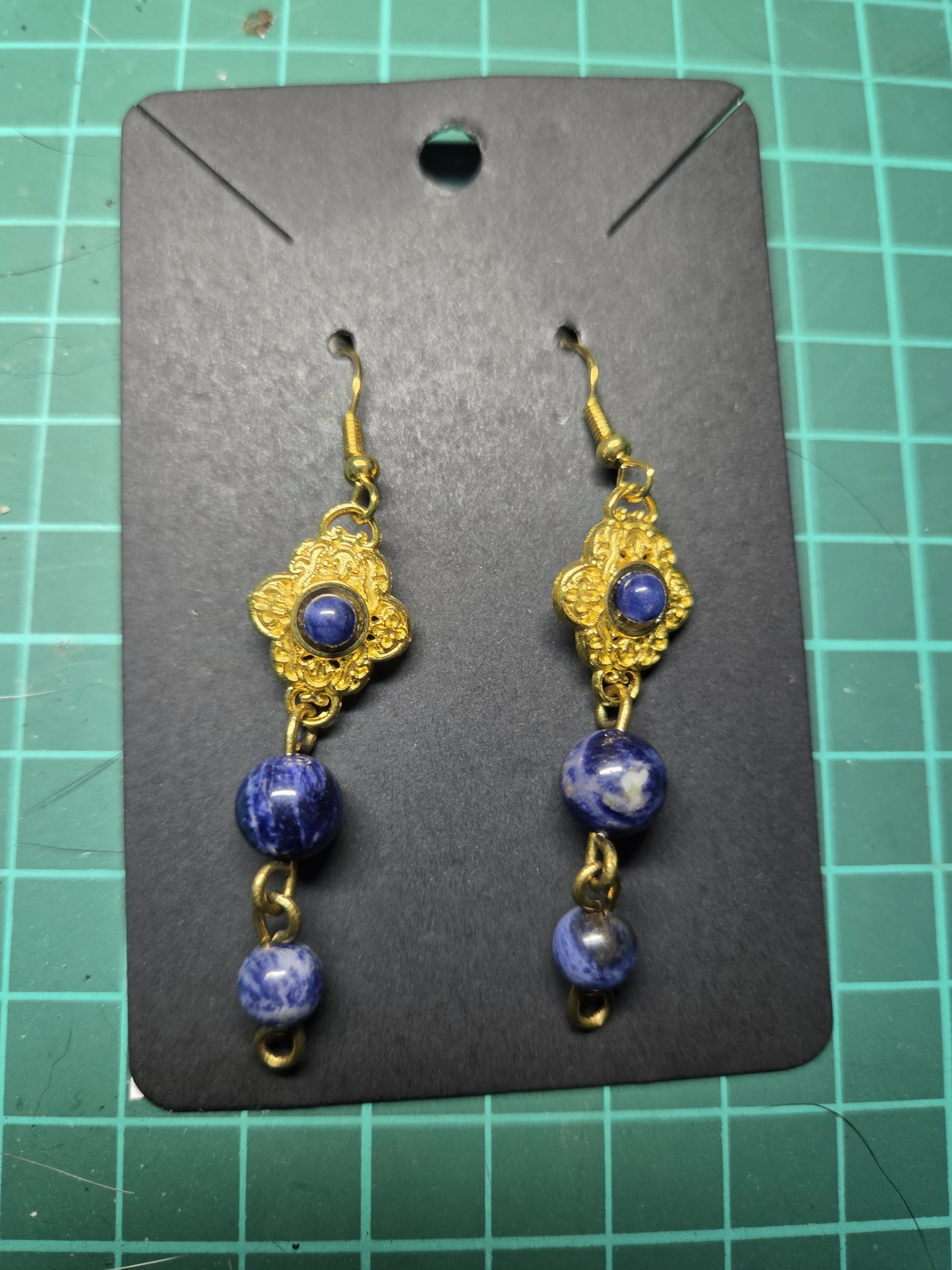 ear rings Sodalite