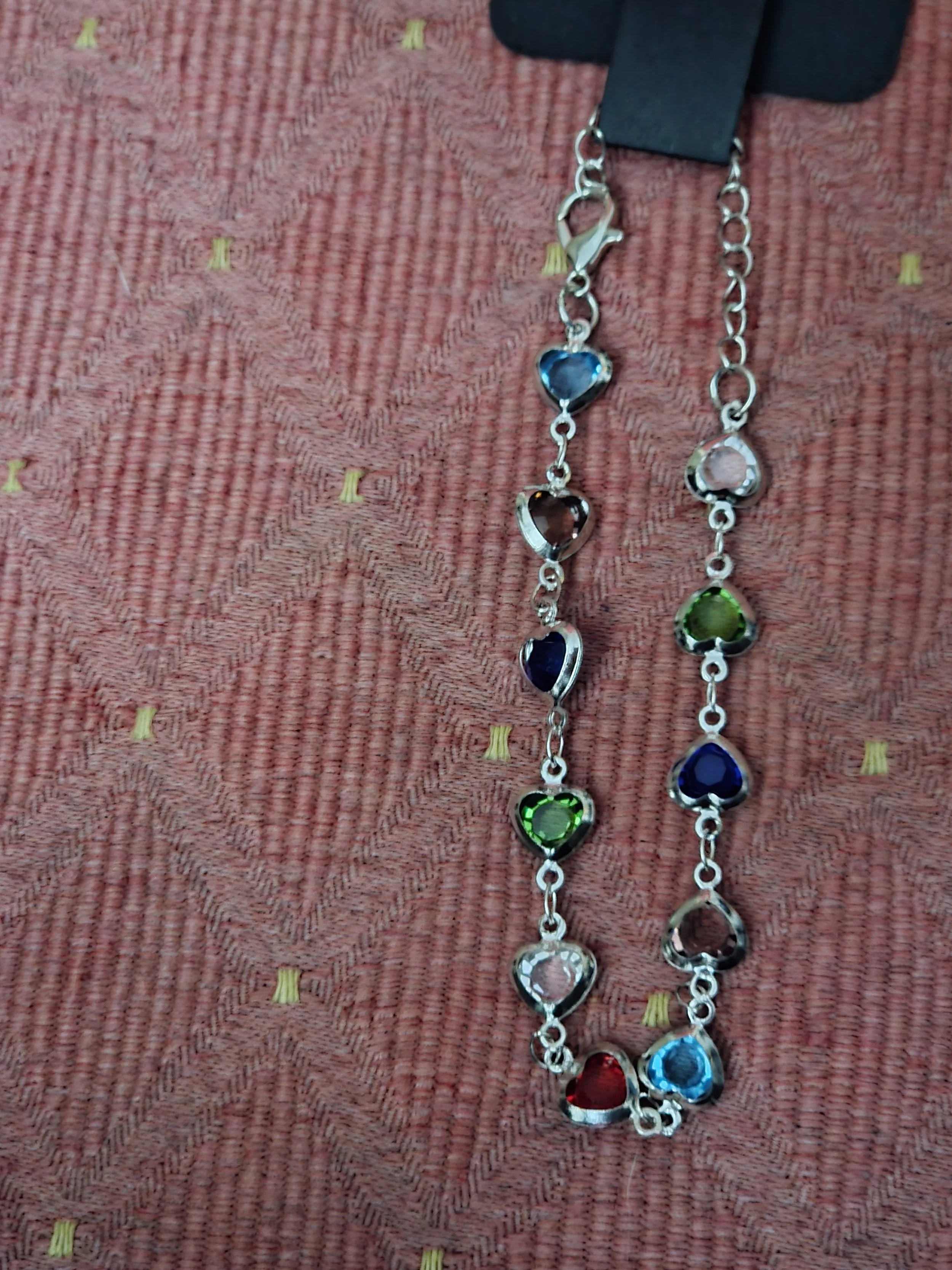 Multicolour Heart  Bracelet 20cm 0.05 kg