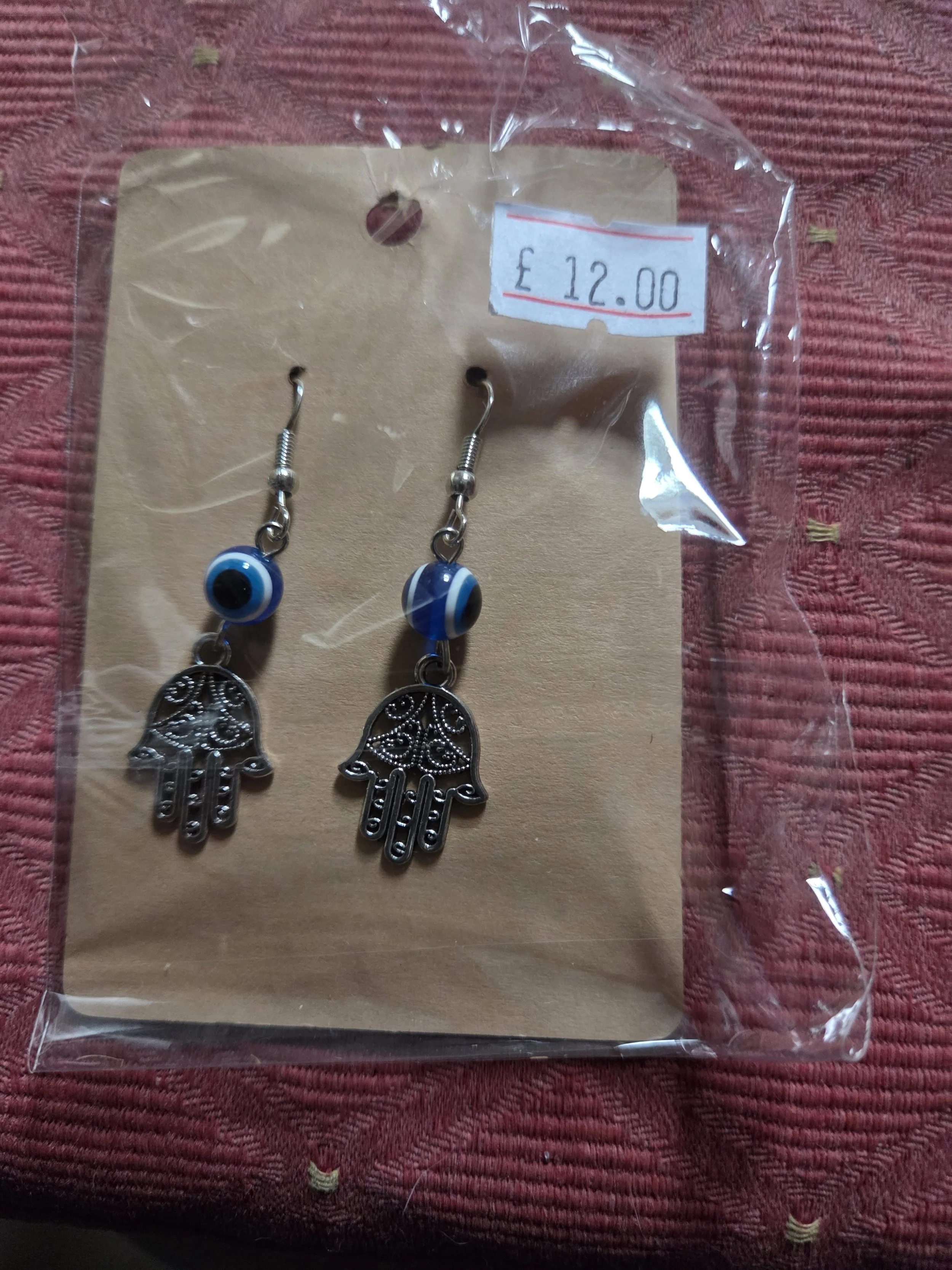 Evil Eye Hamsa Earrings : 0.03 kg