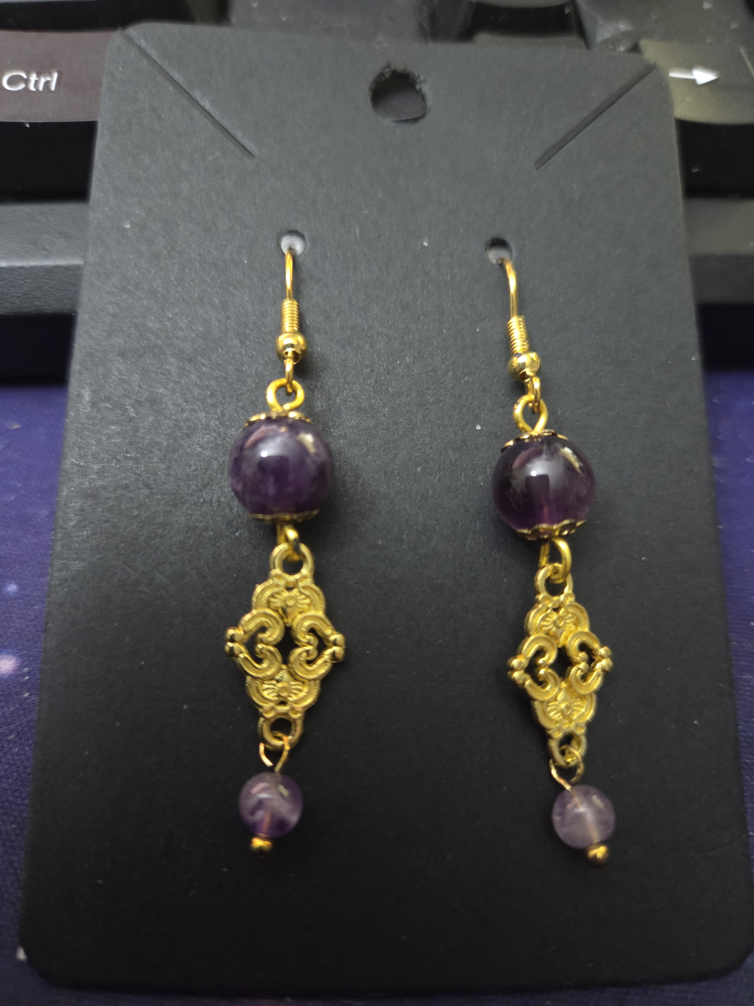 Ear rings Amethyst