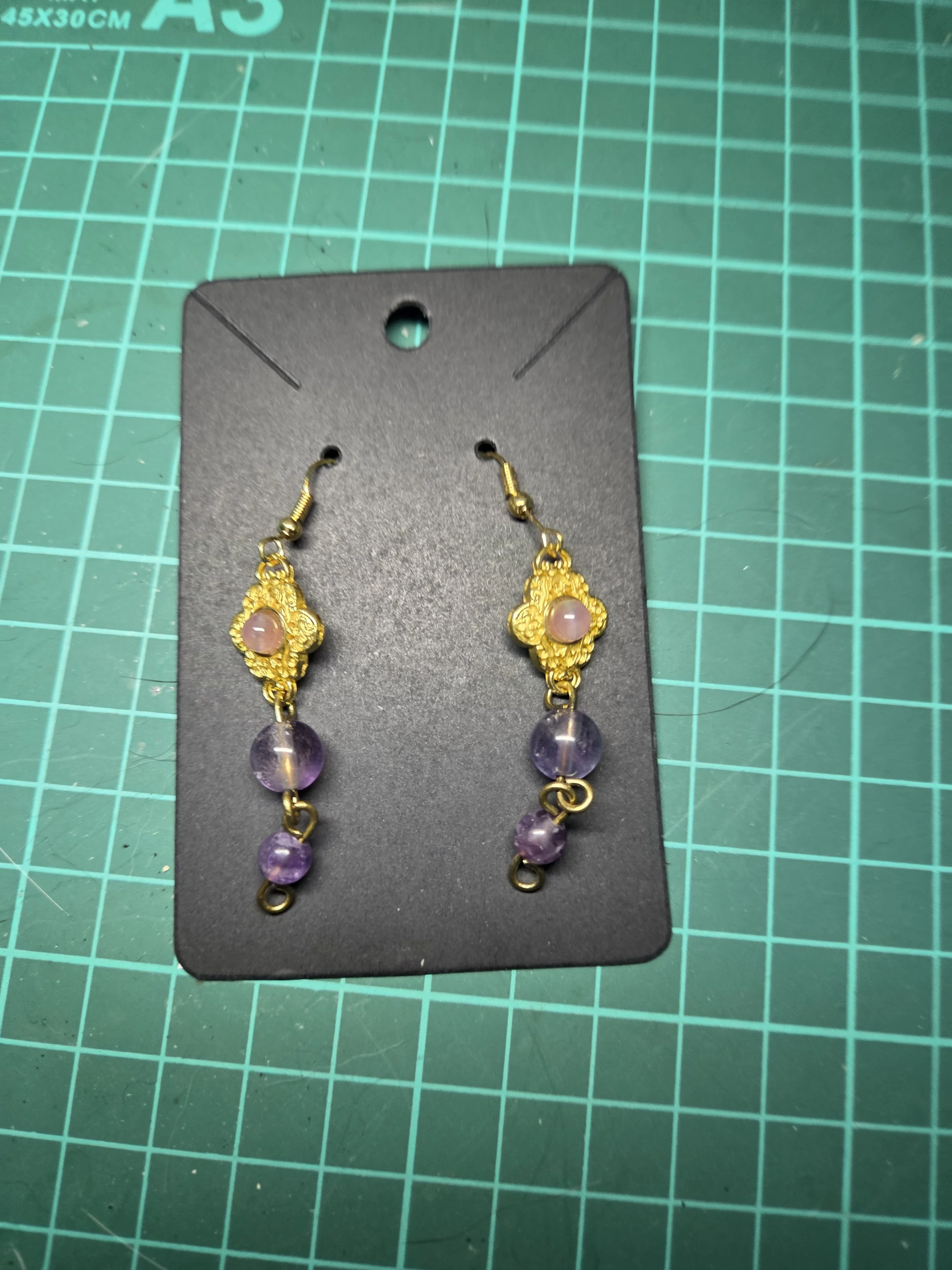 ear rings Amethyst