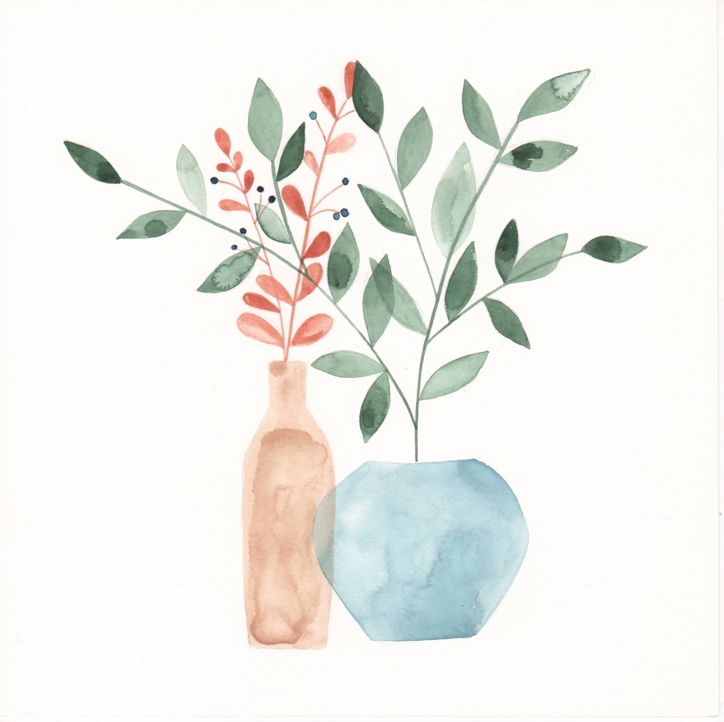 Sand and Sky blue vases 2020