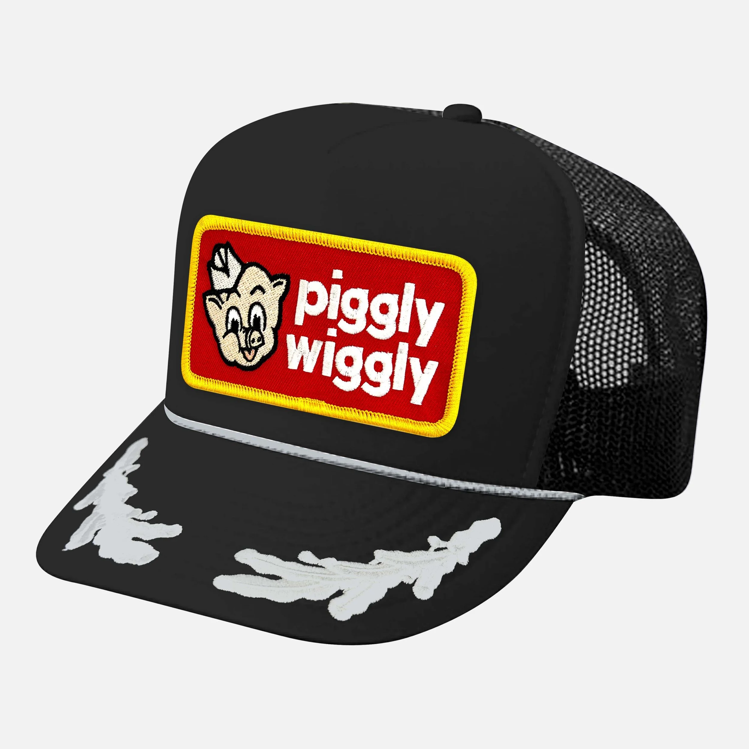 THE PIG TRUCKER HAT_BLACK-SILVER CAPTAIN.jpg