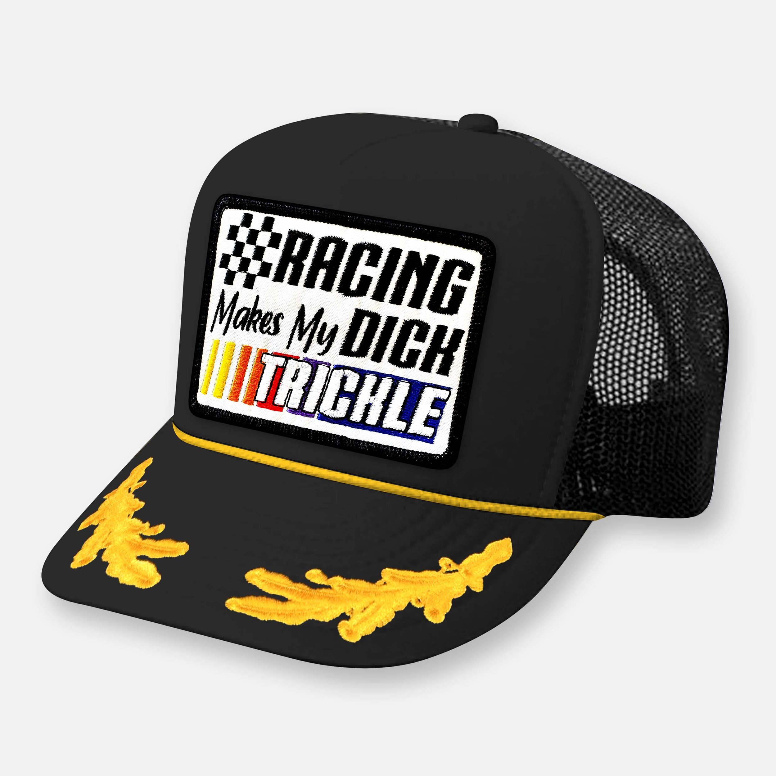 DICK TRICKLE HAT_BLACK-YELLOW CAPTAIN.jpg