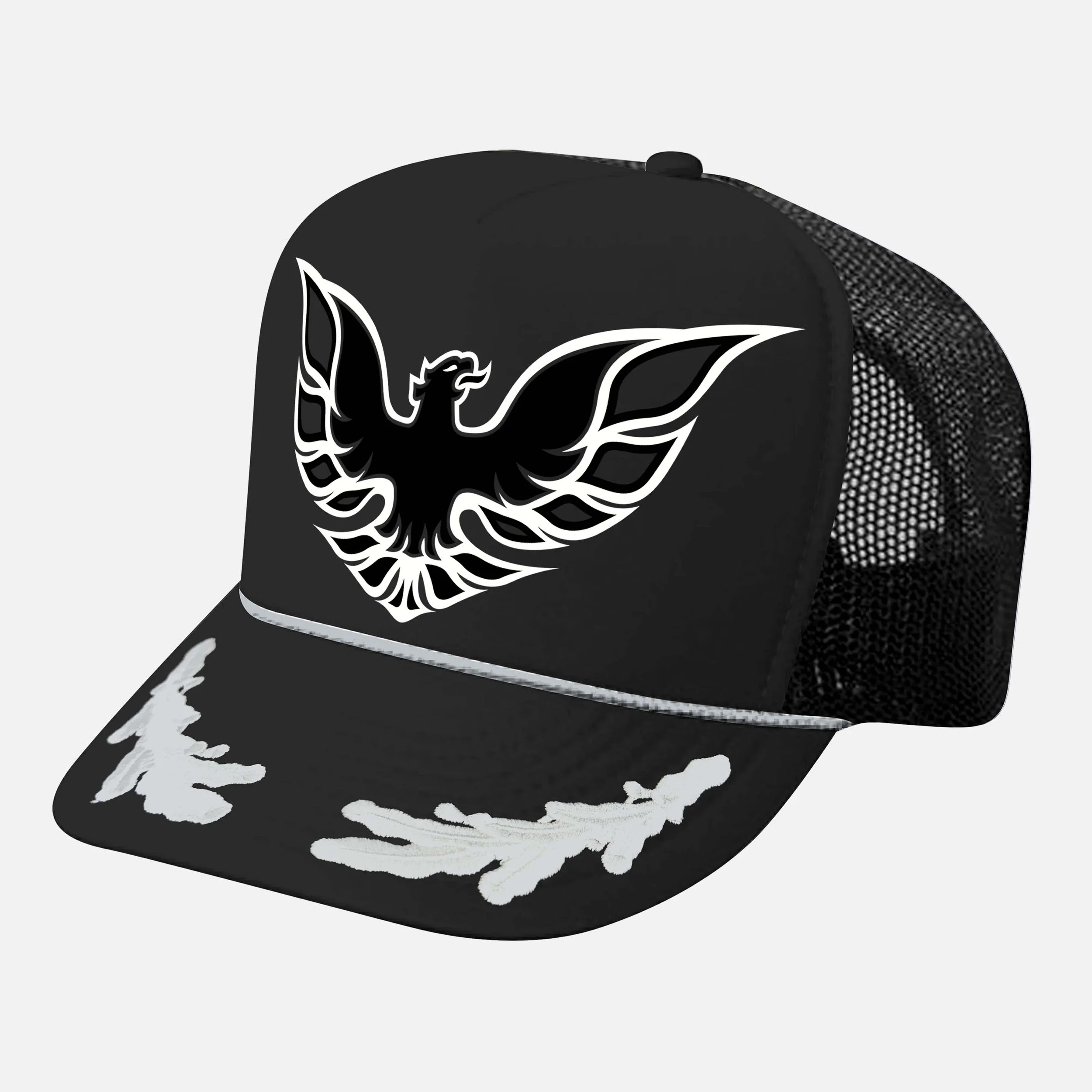 SCREAMIN CHICKIN TRUCKER HAT_BLACK-SILVER CAPTAIN.jpg