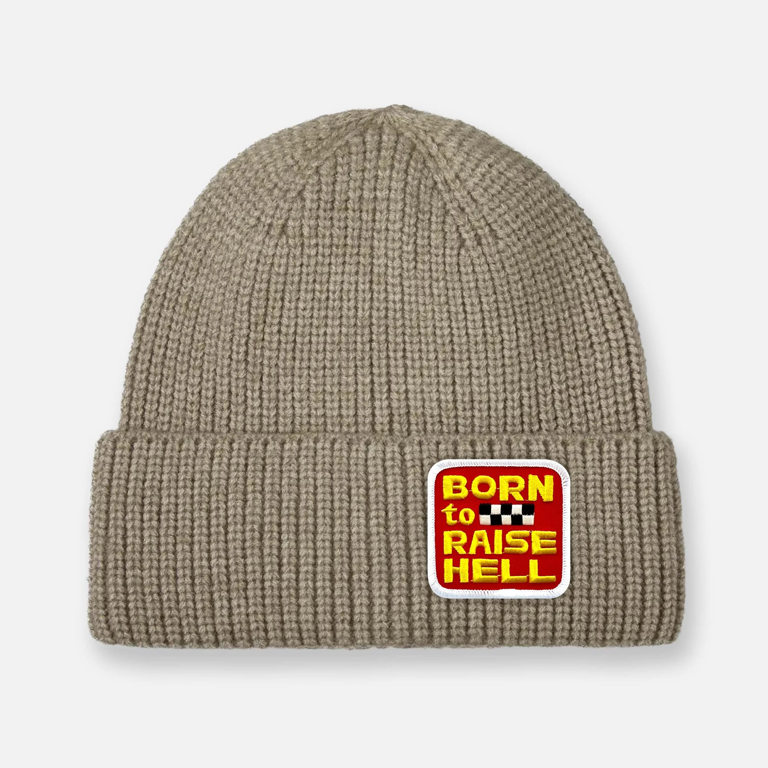 BORN TO RAISE HELL BEANIE_KHAKI.jpg