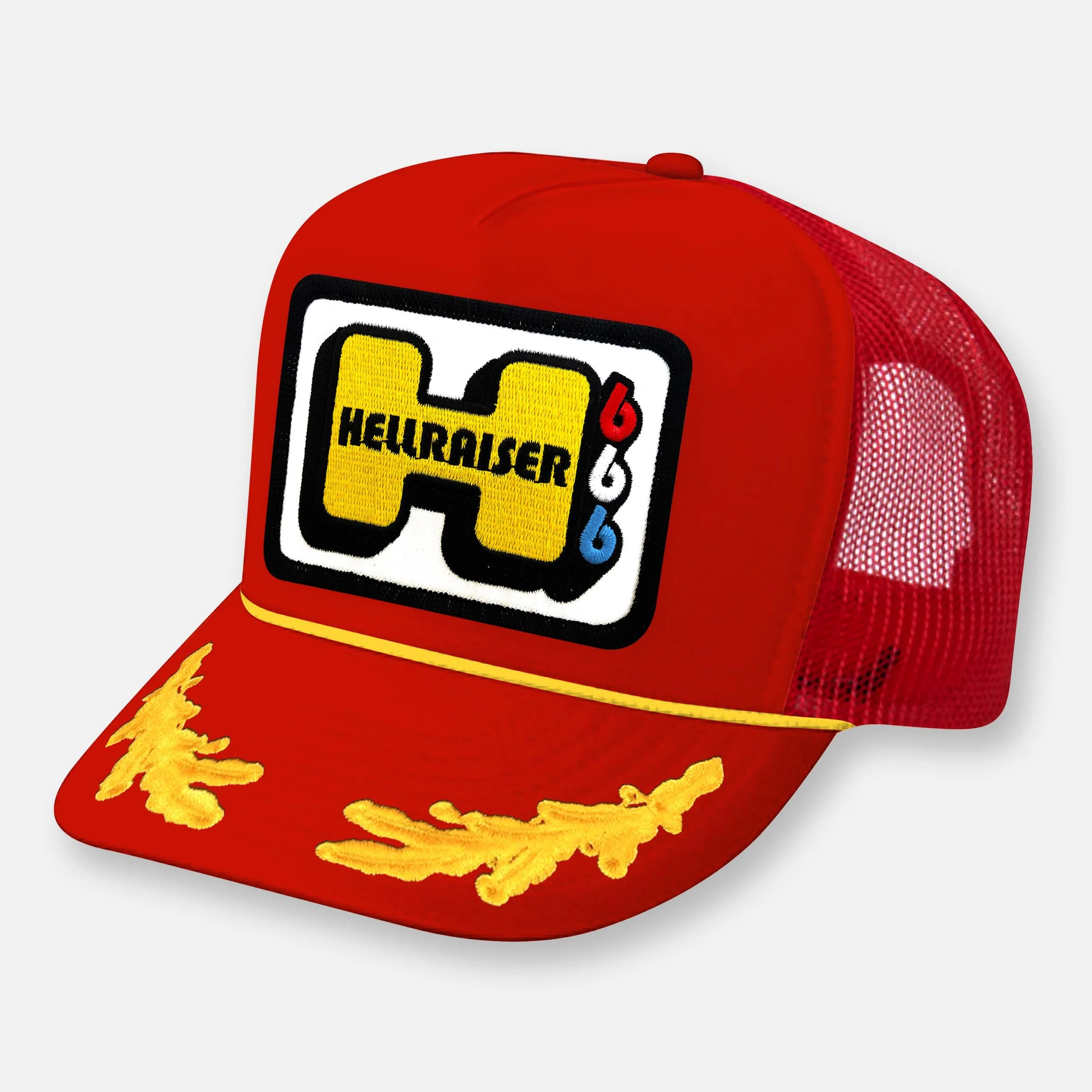 HELLRAISER TRUCKER HAT_RED-YELLOW CAPTAIN.jpg