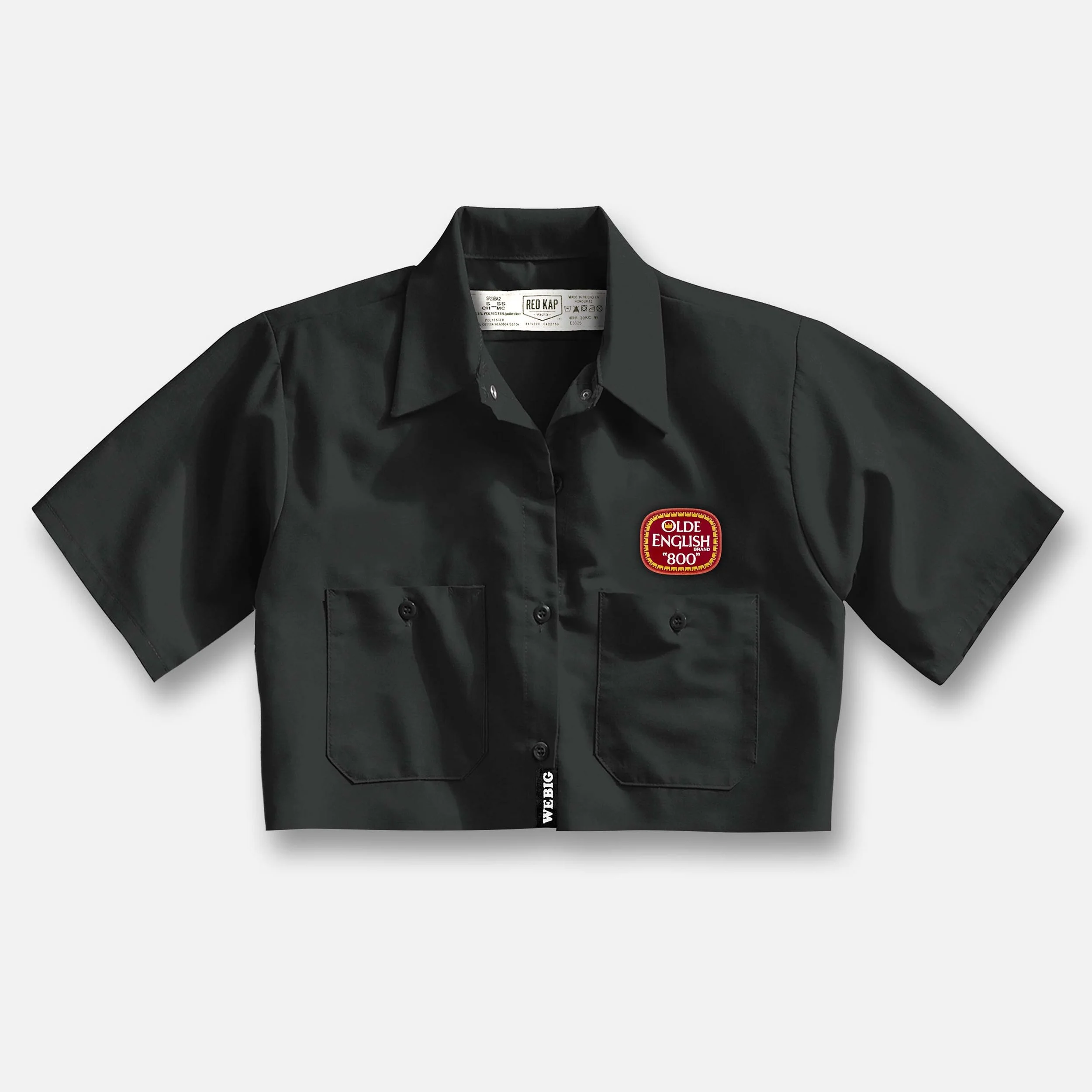 WOMENS OLDE ENGLISH CROP WORK MECHANICS WORK SHIRT_BLACK.jpg