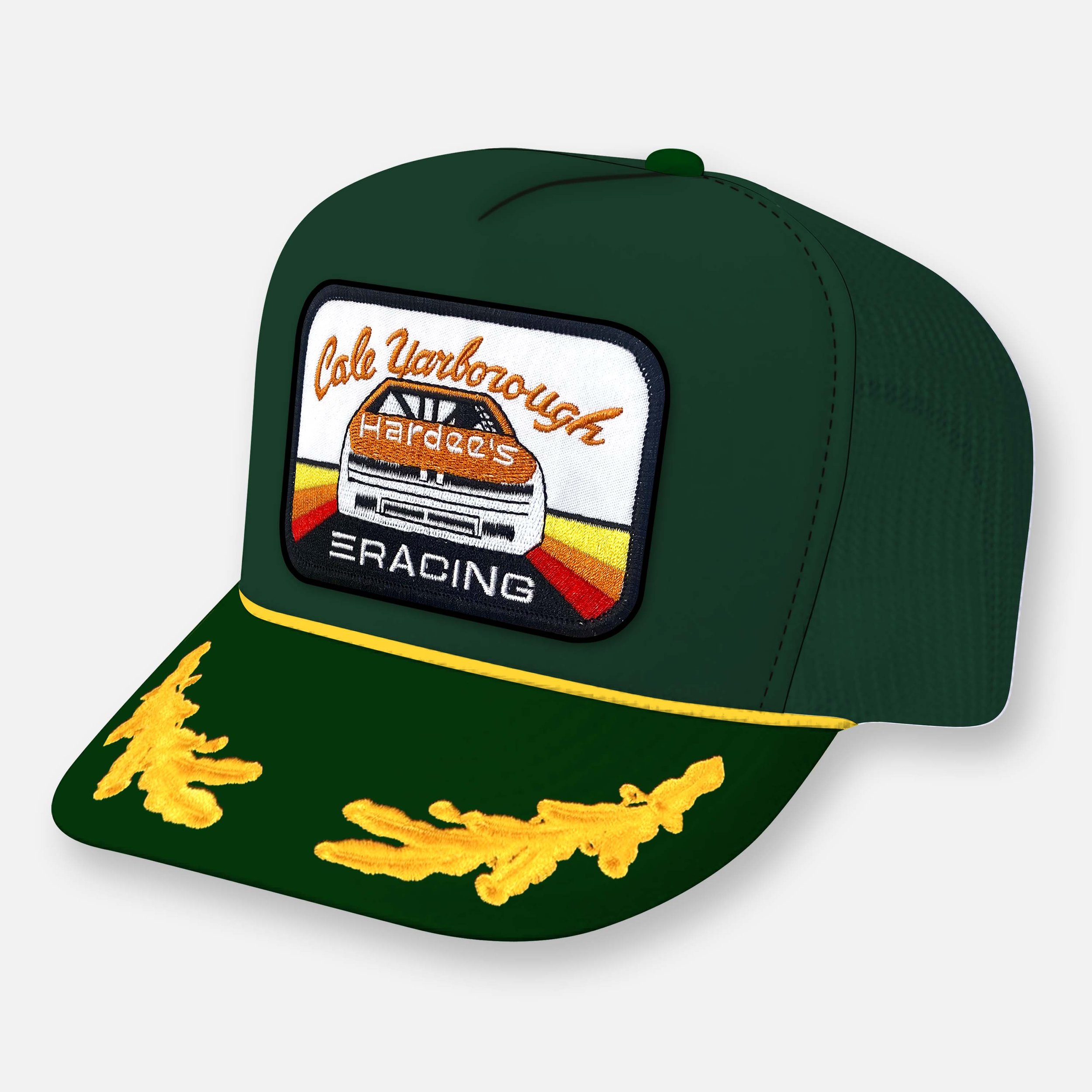 CALE TRUCKER HAT_DARK GREEN-YELLOW CAPTAIN.jpg