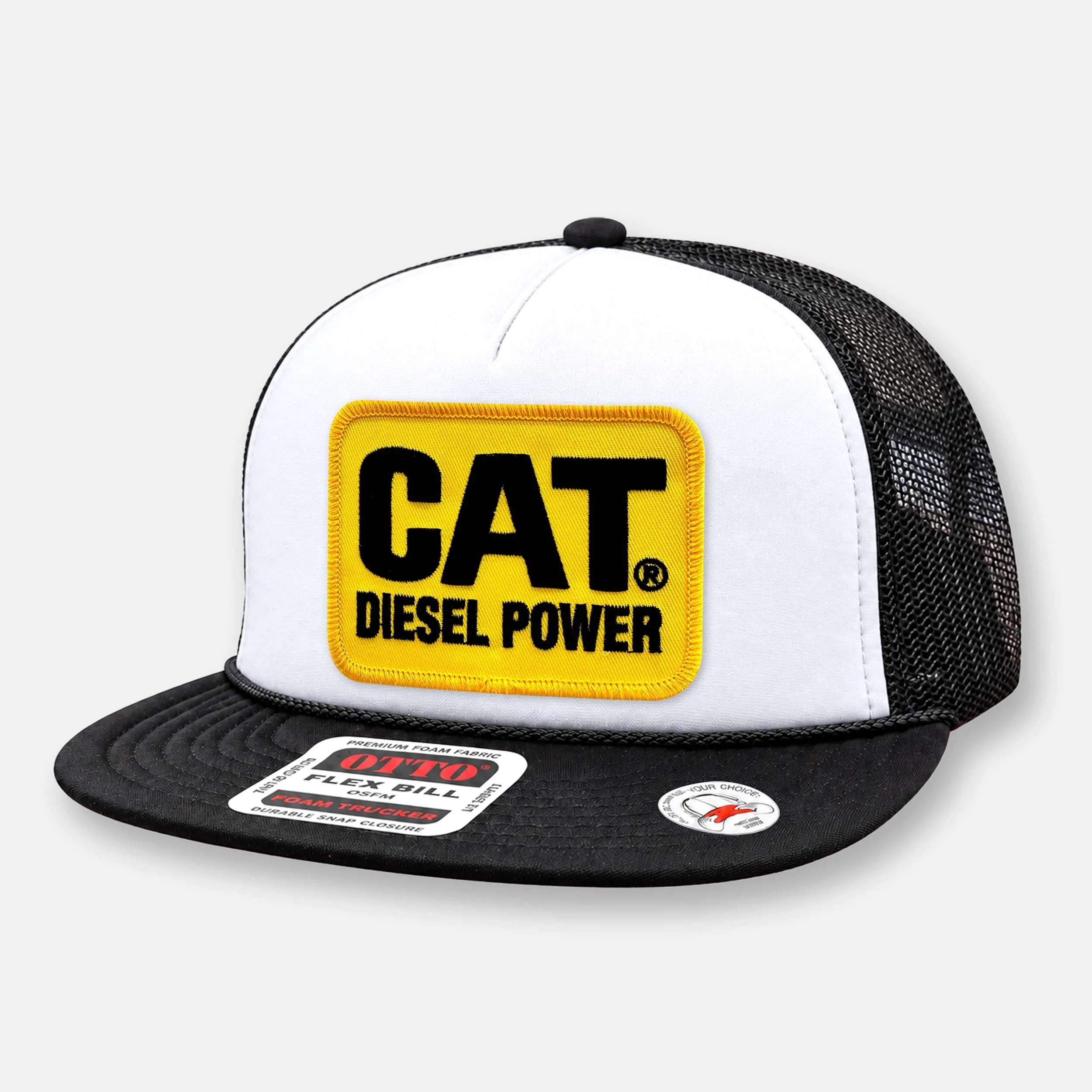 DIESEL POWER FLAT BILL_BLACK-WHITE.jpg