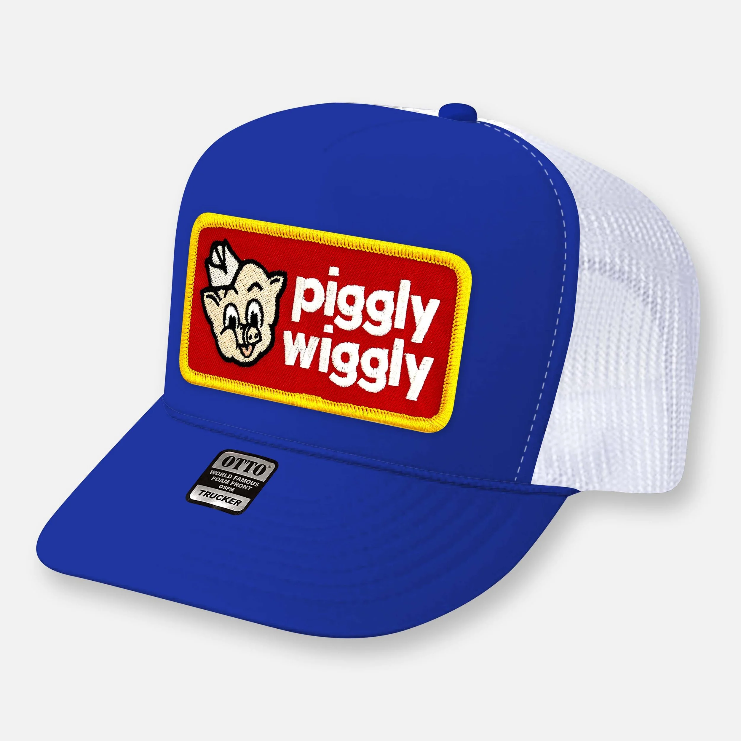 THE PIG TRUCKER HAT_ROYAL-WHITE.jpg