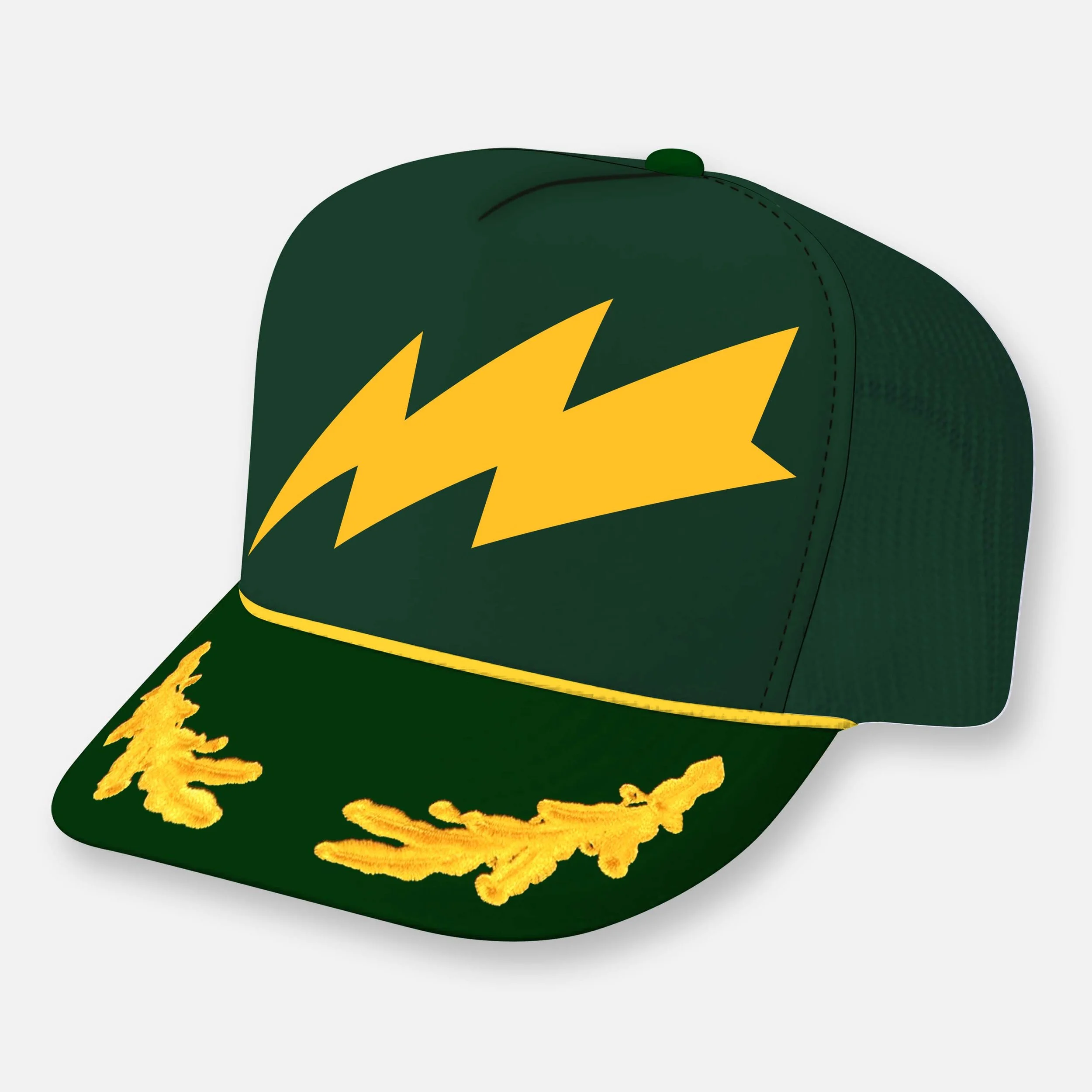 BOLT TRUCKER HAT_DARK GREEN-YELLOW CAPTAIN.jpg