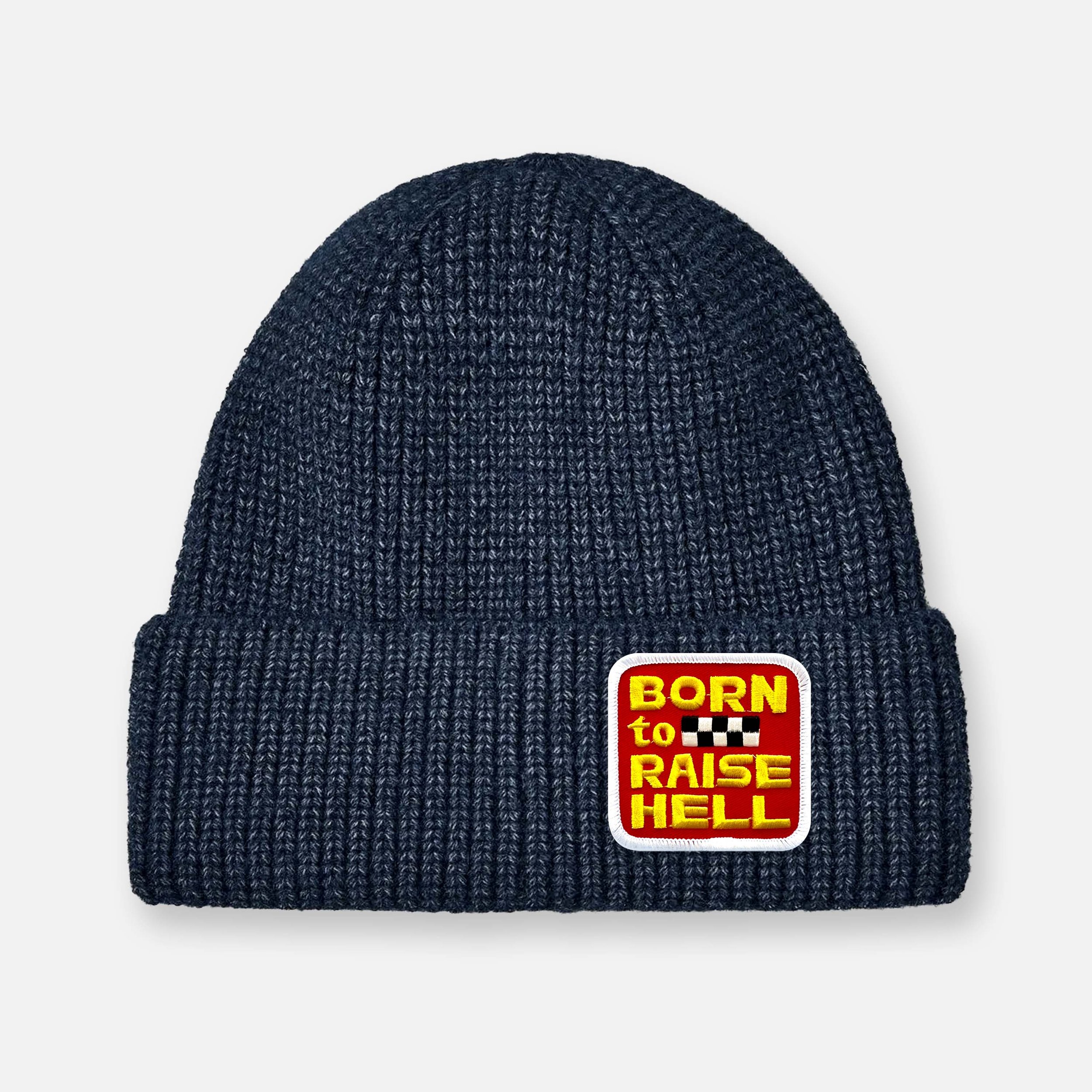 BORN TO RAISE HELL BEANIE_NAVY.jpg